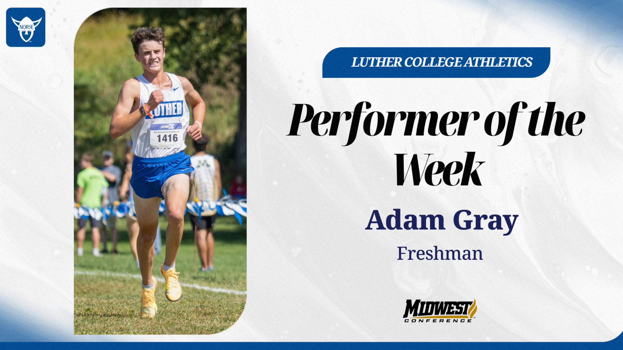 Adam Gray Performer of the Week 9.15.26