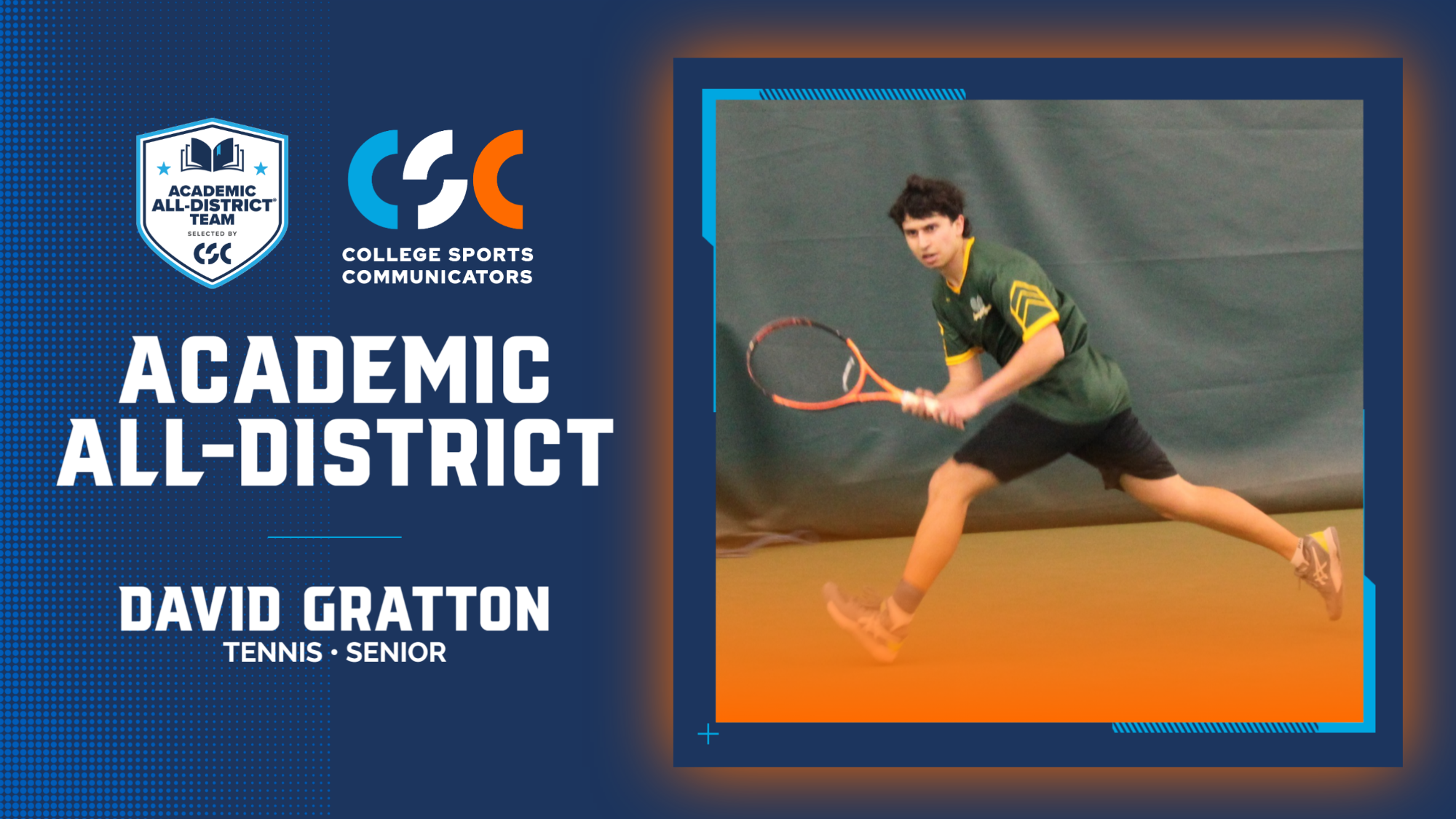 David Gratton Tennis Academic All-District