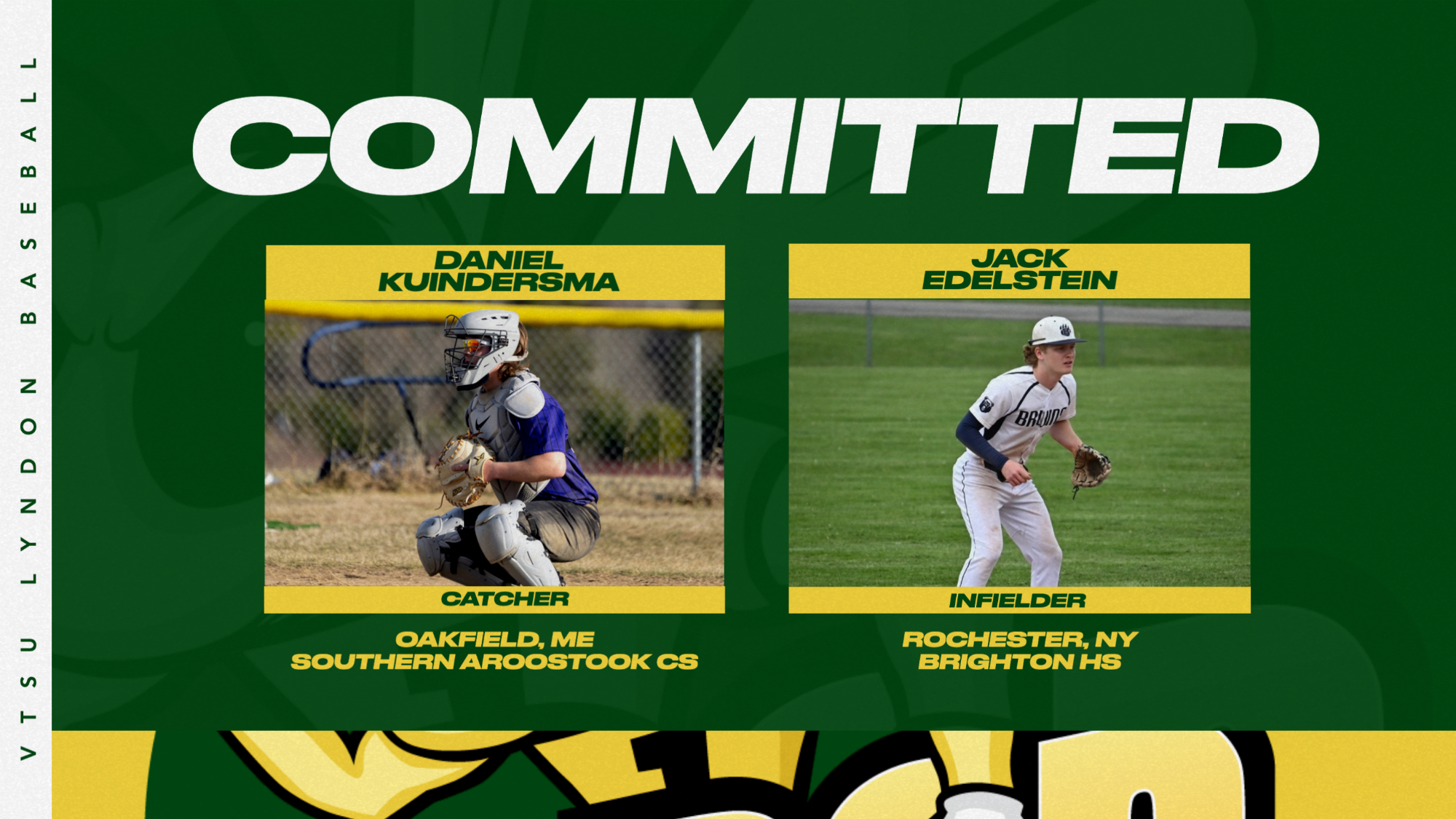 Baseball Kuindersma Eledstein commits