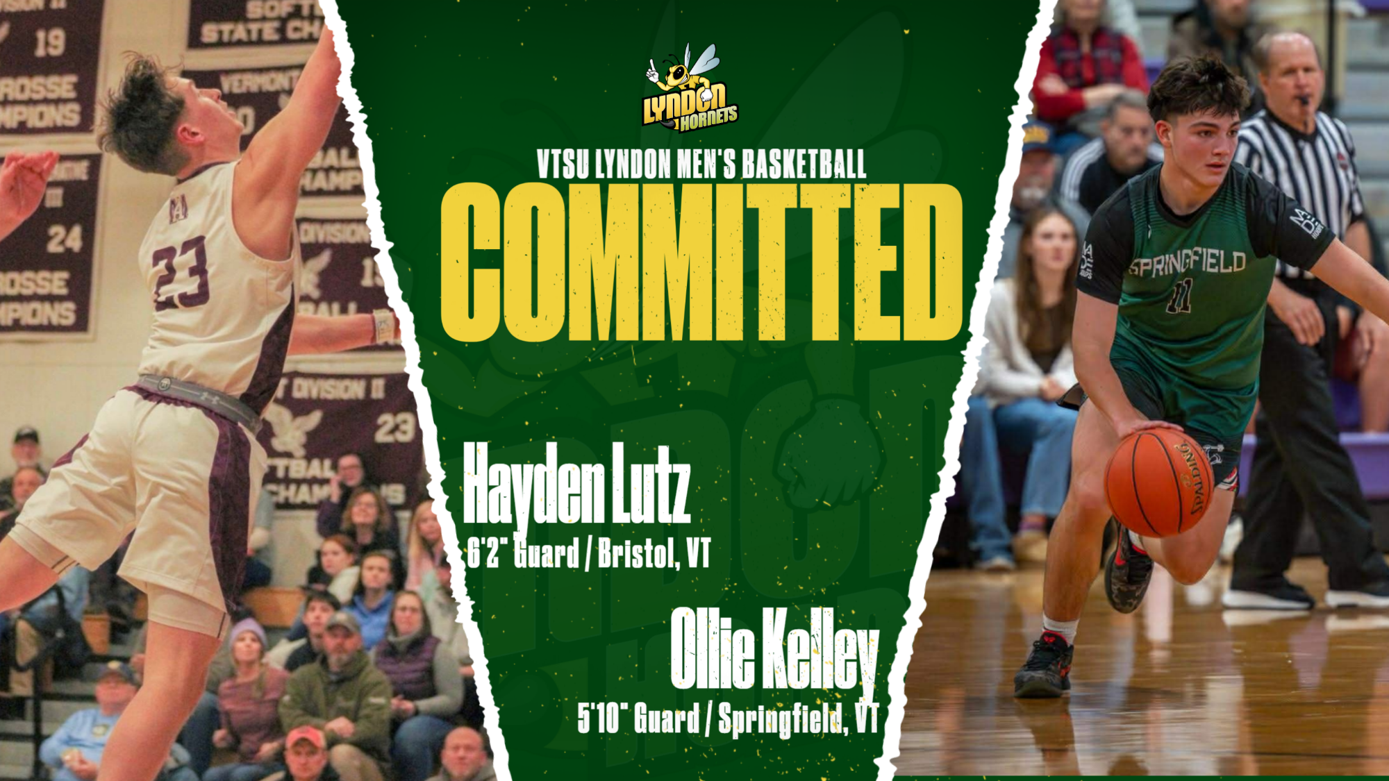 Men's Basketball commits Hayden Lutz, Ollie Kelley