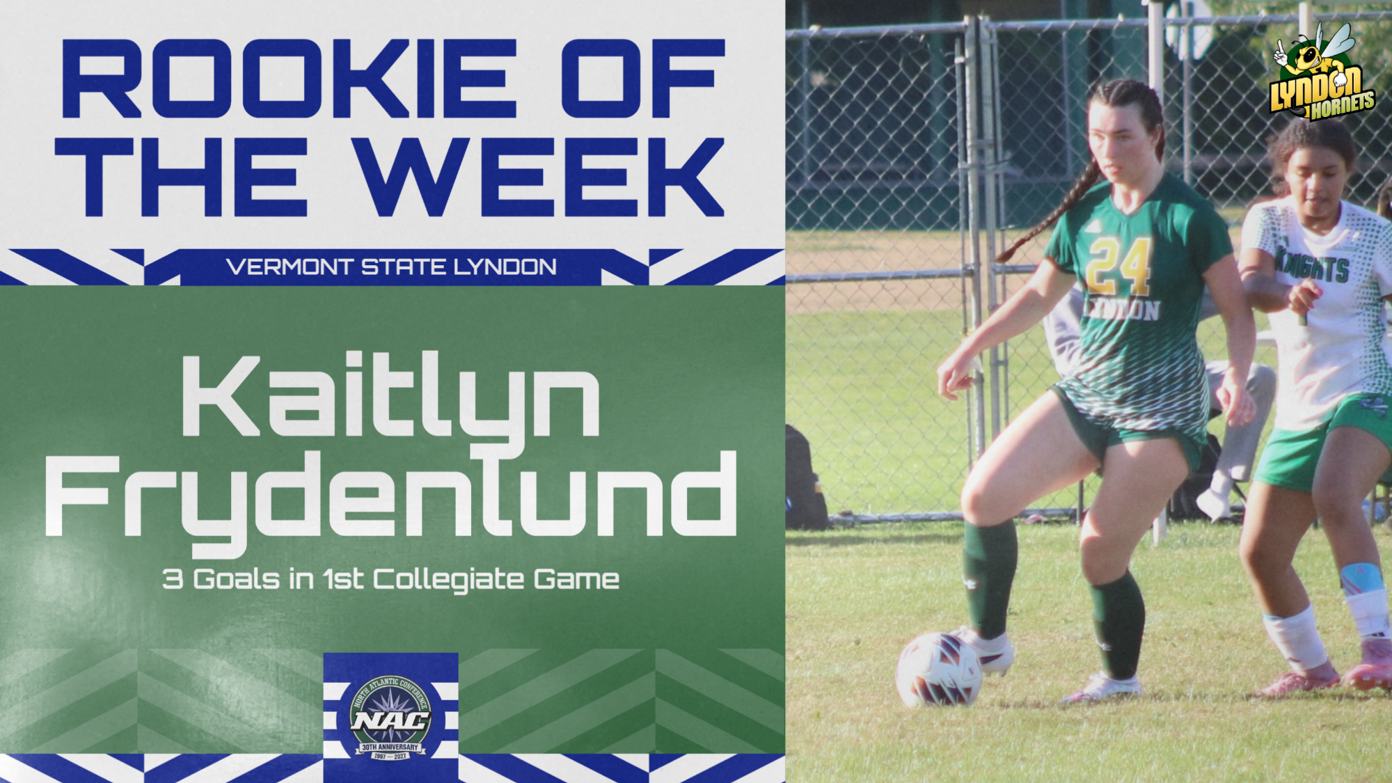 Kaitlyn Frydenlund NAC Rookie of the Week