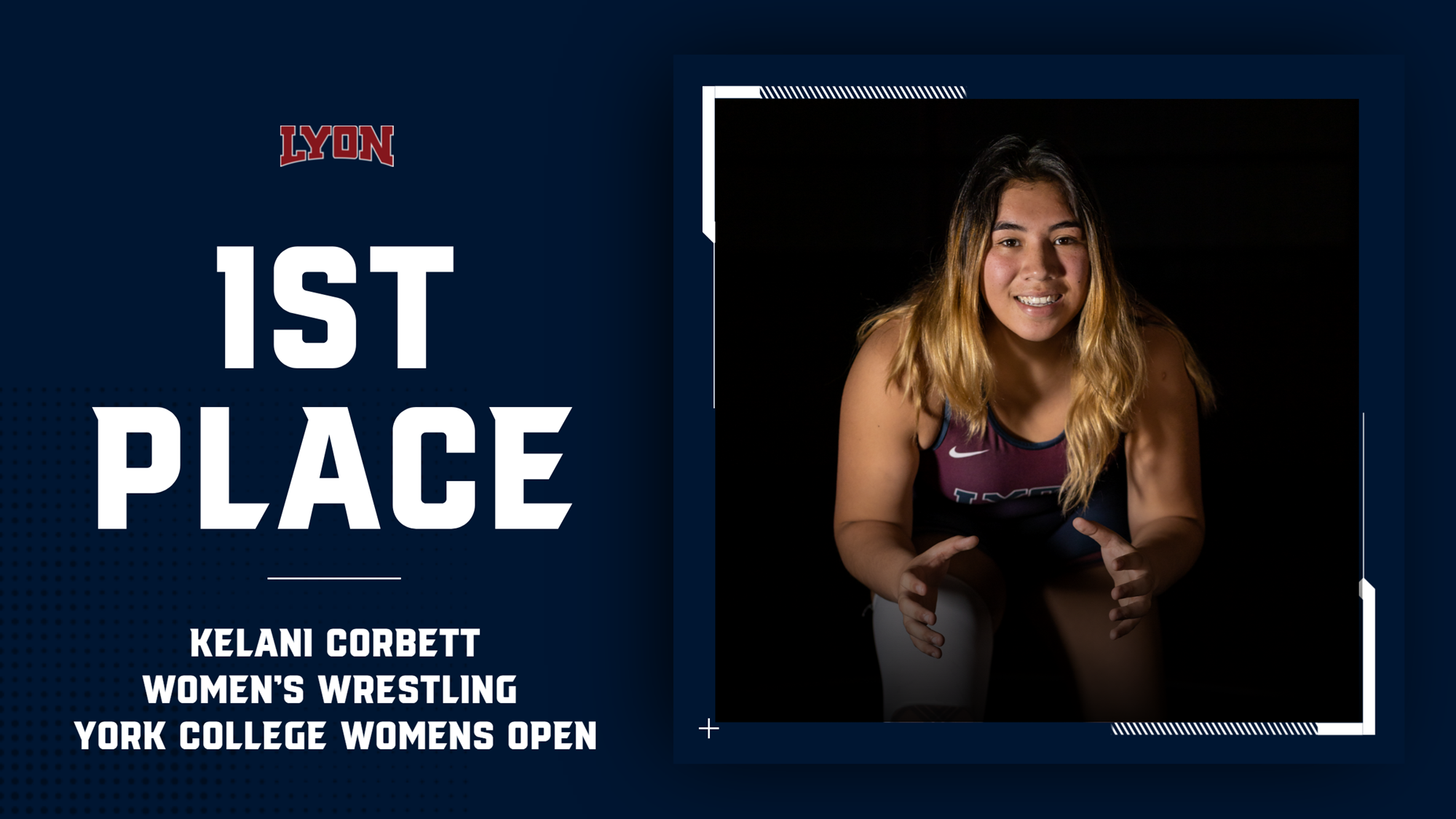 Corbett wins first at York College Women's Open Lyon College