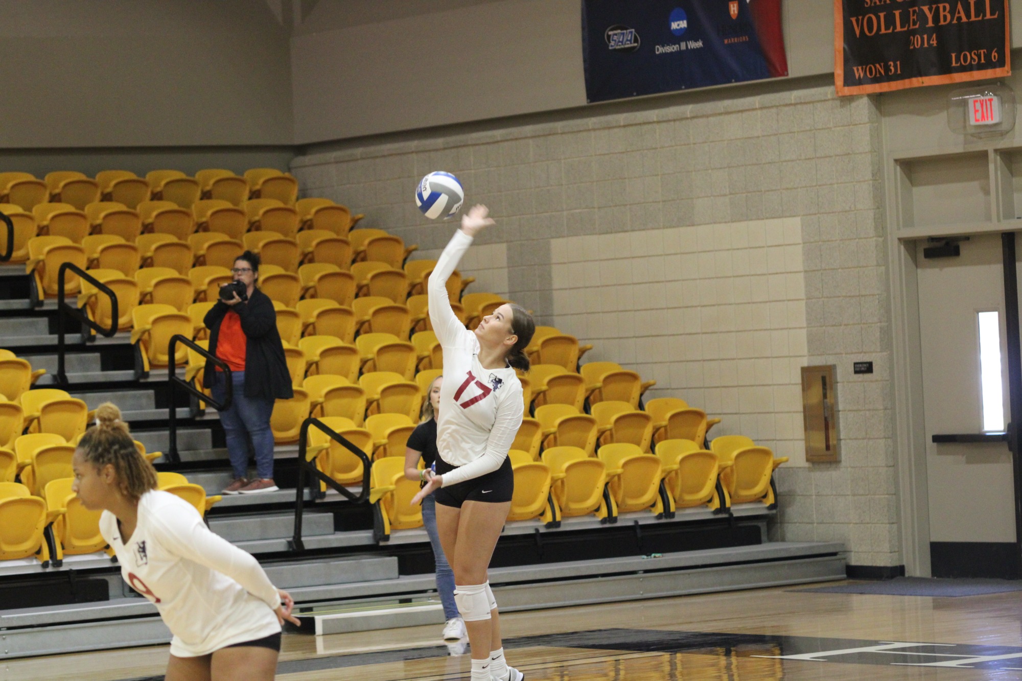 Scots volleyball drop in three straight sets to the College of the