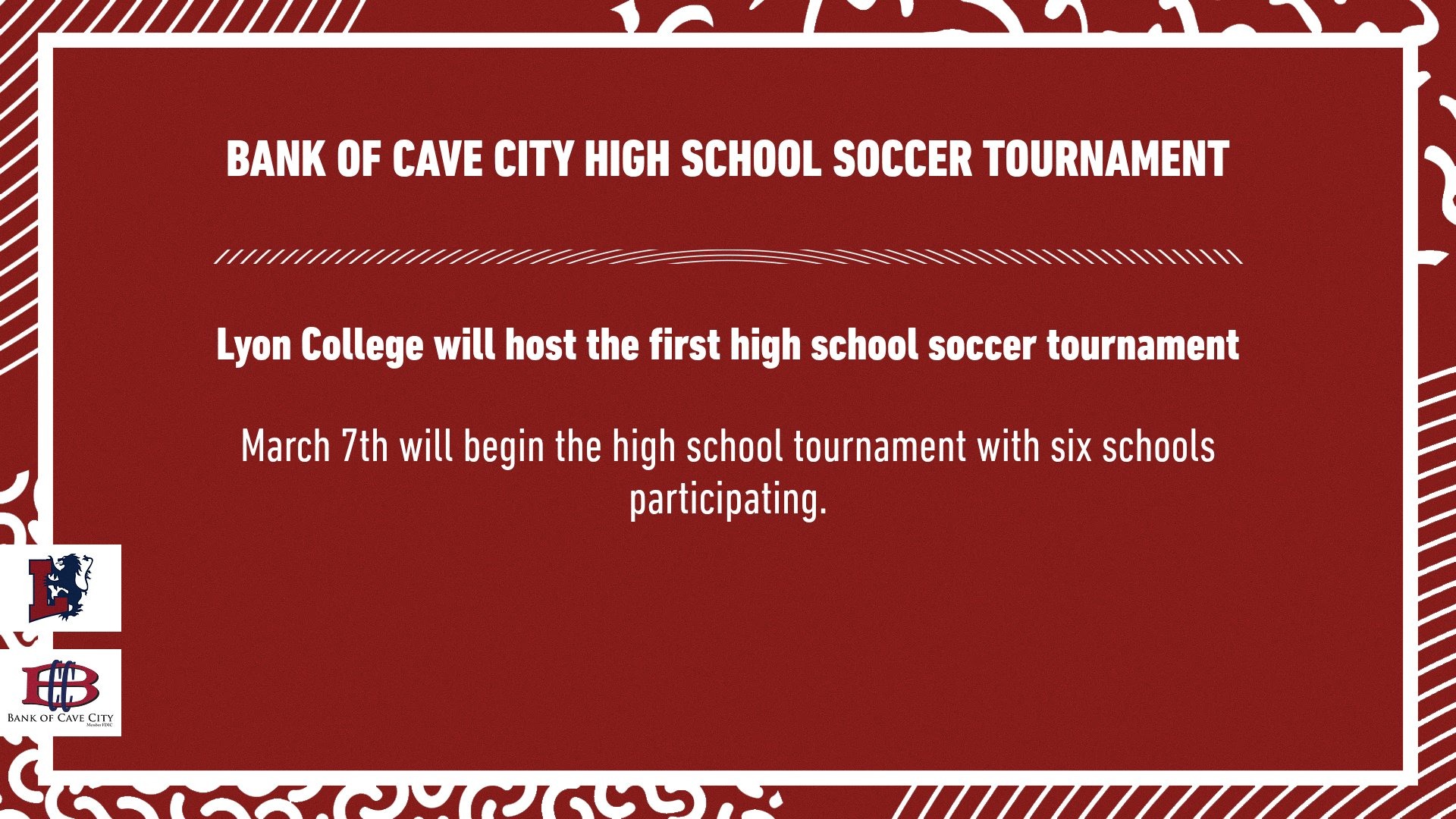 MSOC | Lyon Men's Soccer High School TOurnament