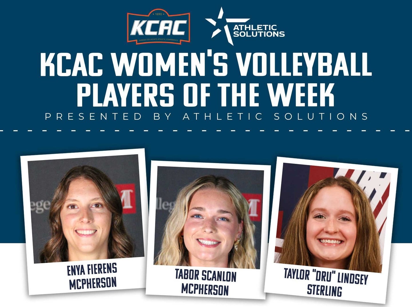 KCAC Volleyball POW