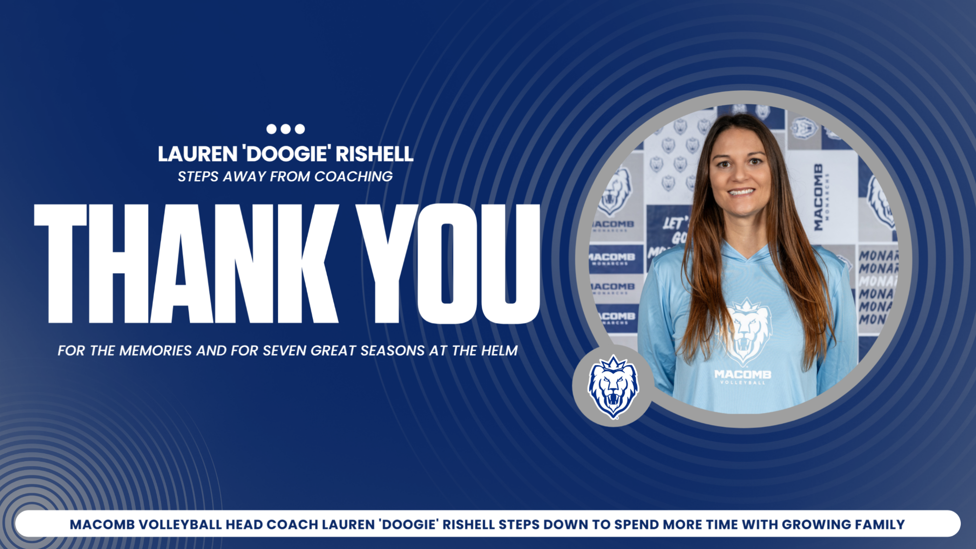 Volleyball - Doogie Steps Down as Macomb Volleyball Head Coach