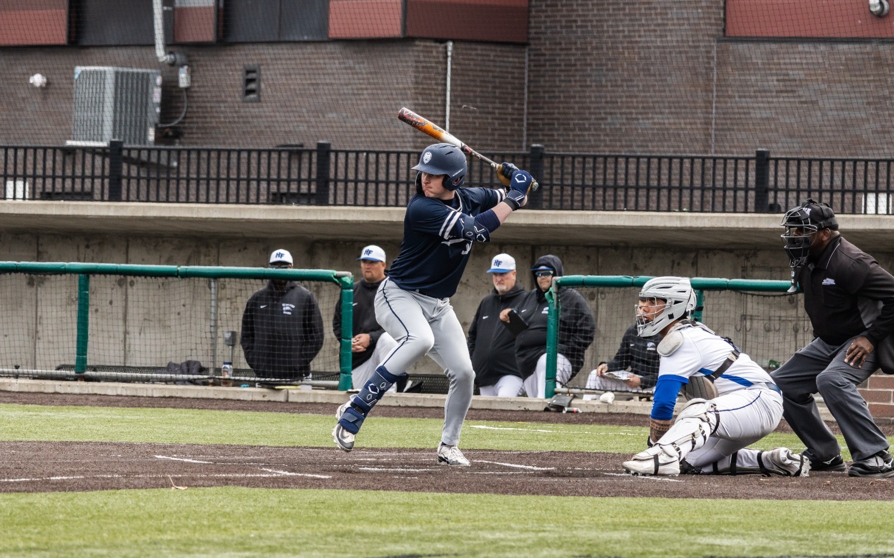 Baseball - Evan Morrison (38) at-bat at The Corner Ballpark in Detroit