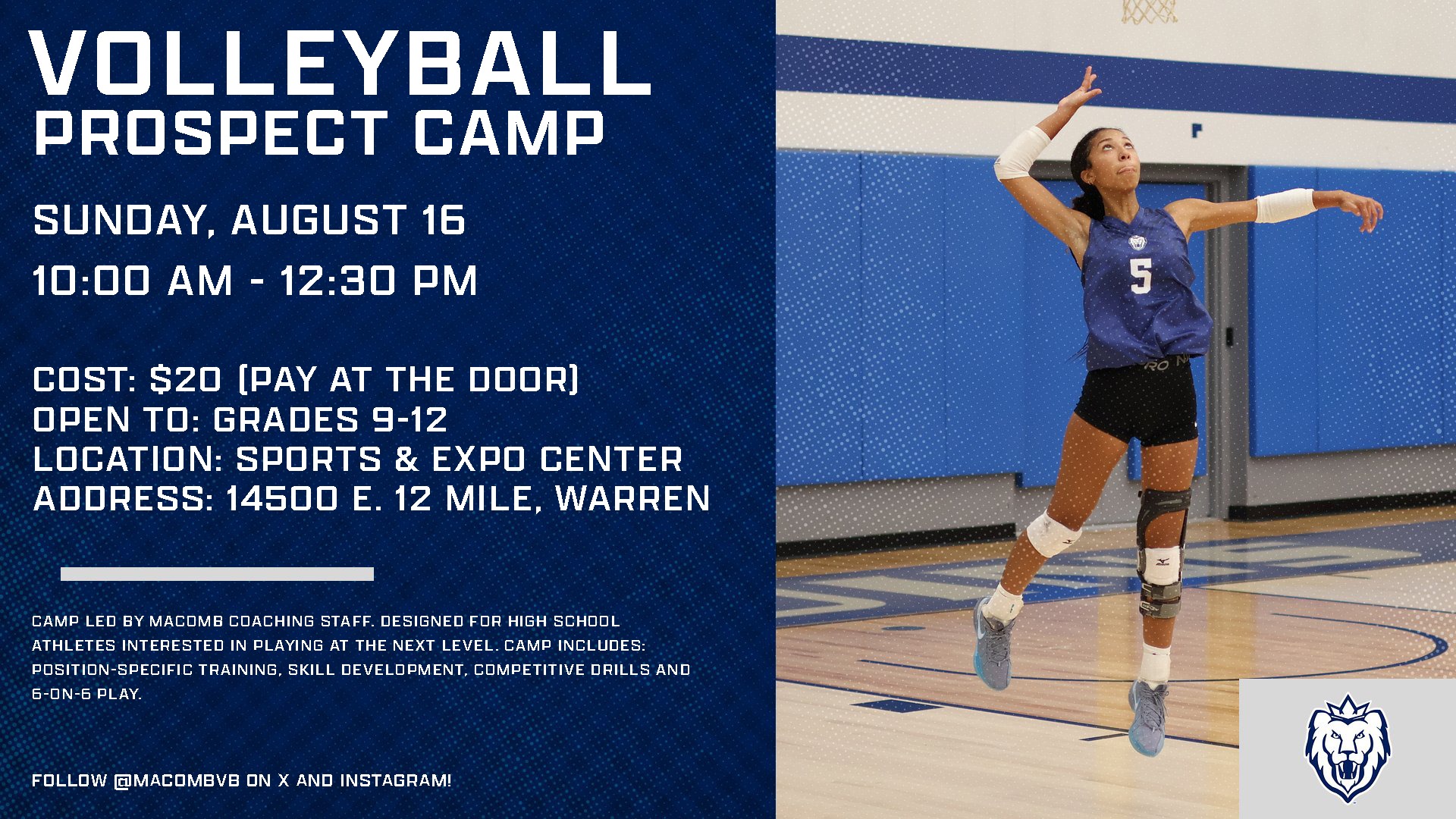 Volleyball Prospect Camp Info - August 2026