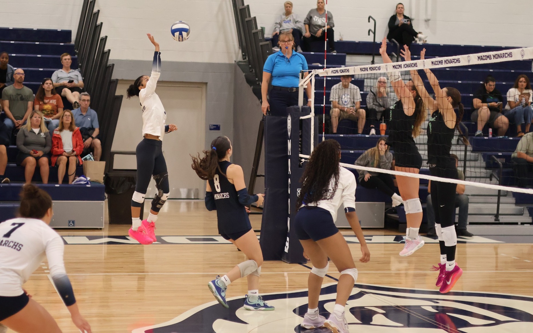 Volleyball - Brooke Baker (2) kill vs. Bay on Sept. 4, 2026