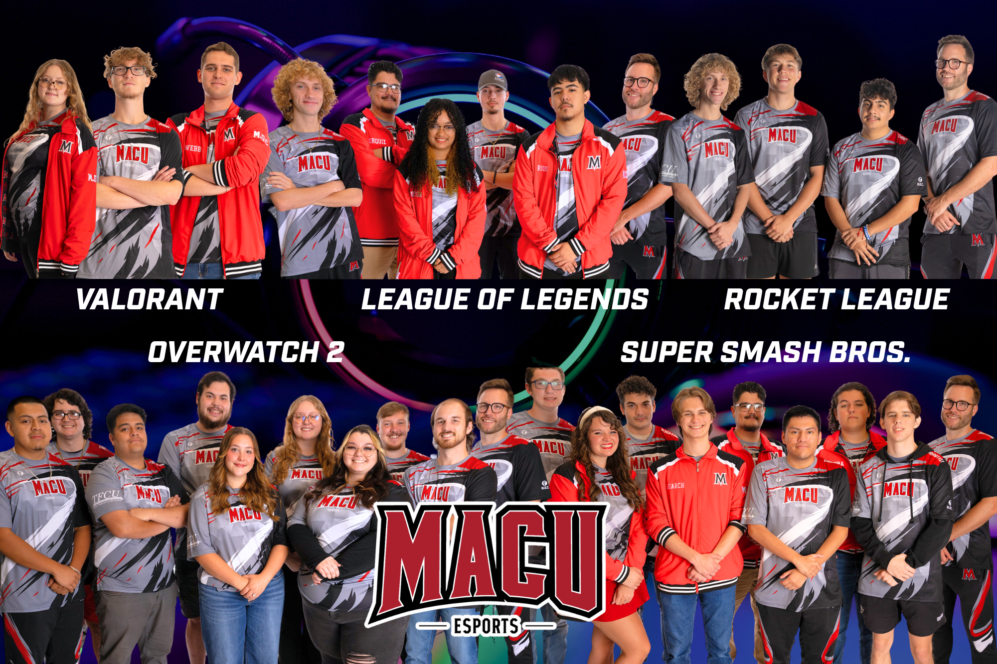 2025-26 MACU Esports Team Pics