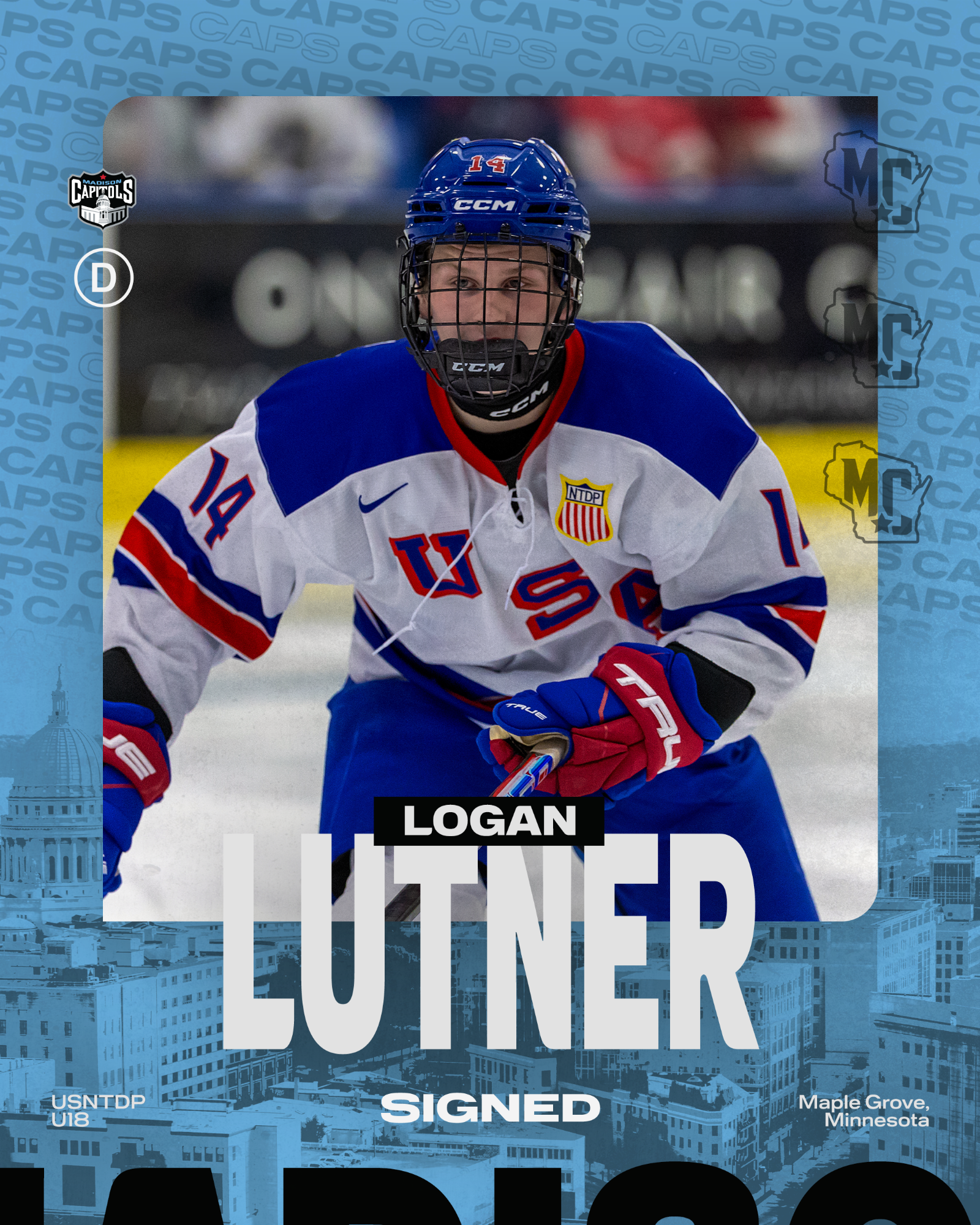 Lutner signs his SPDA for teh 2026-27 season