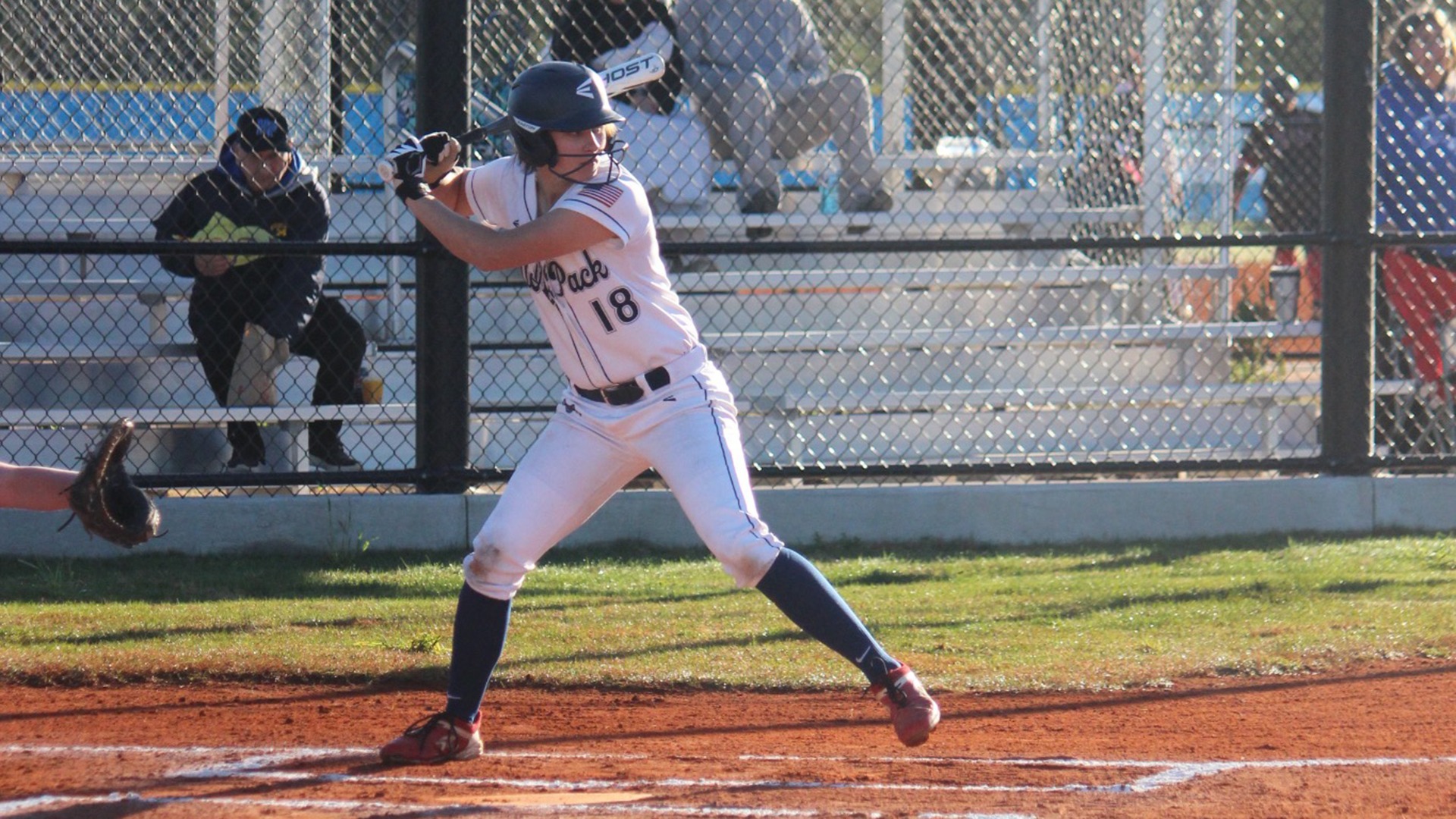 Cassie Coffey prepares to swing at a pitch