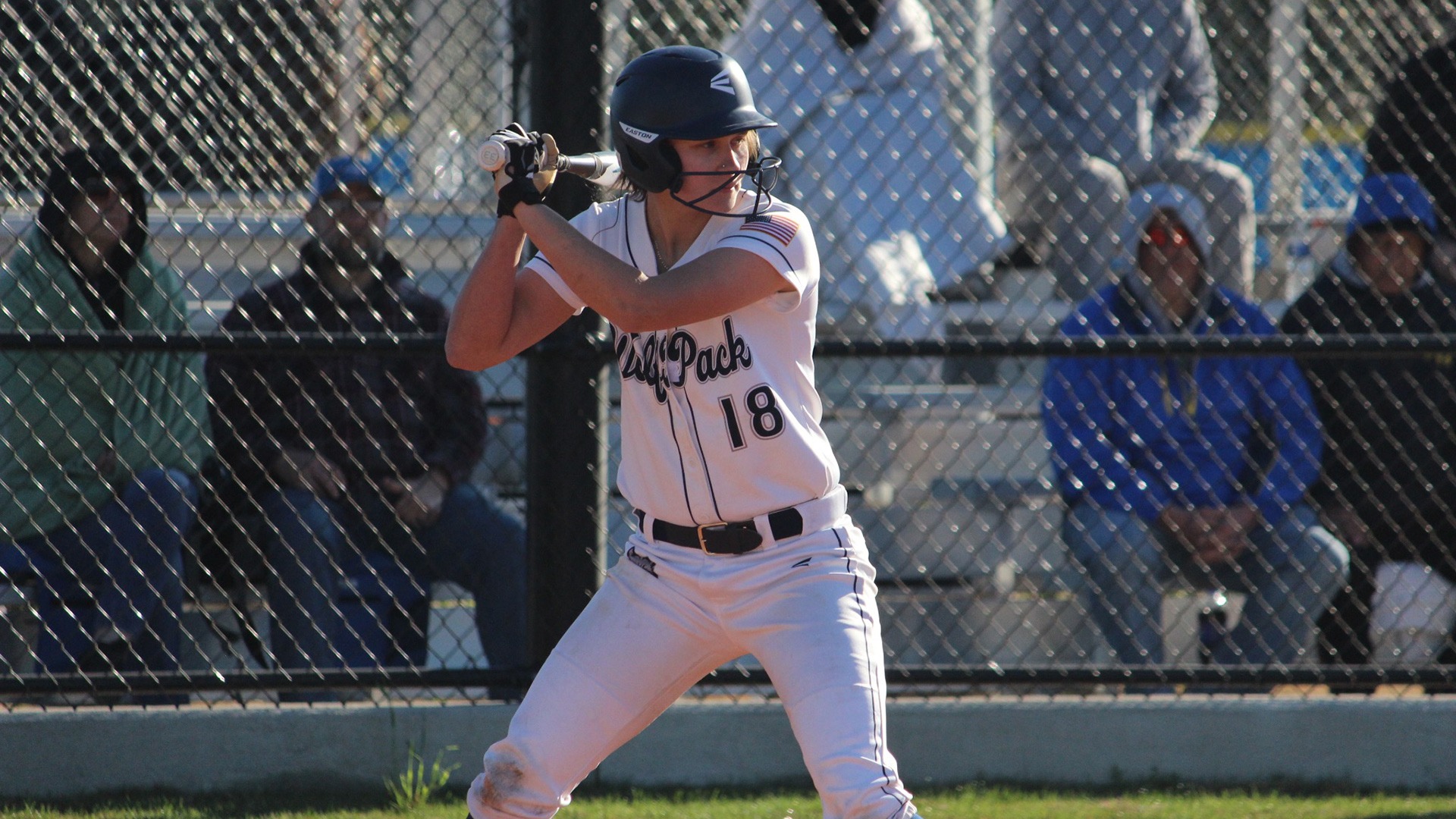 Cassie Coffey stands ready to hit