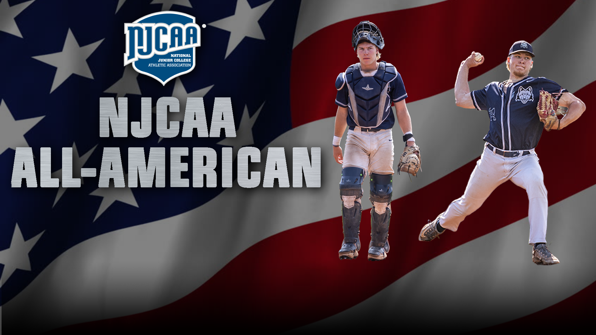 Madison College baseball players Nate Novinska and Broden Jackson are featured as earning NJCAA All-American honors.