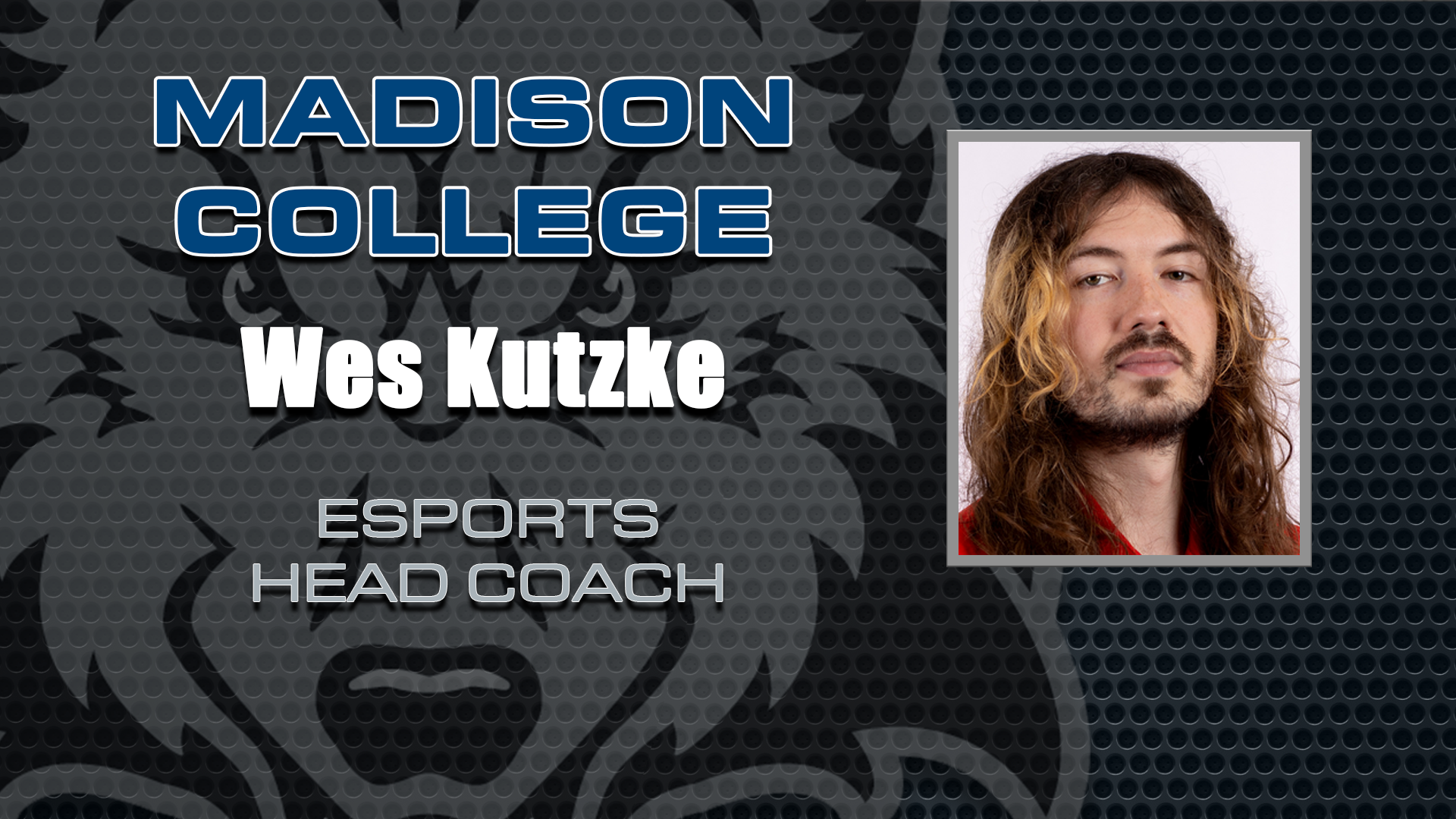 Wes Kutzke is announced as they new Esports head coach.