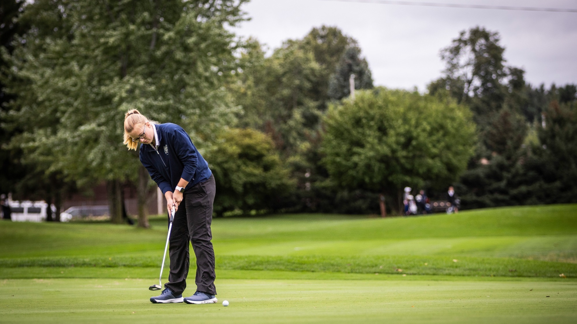 Buchanan puts in the green