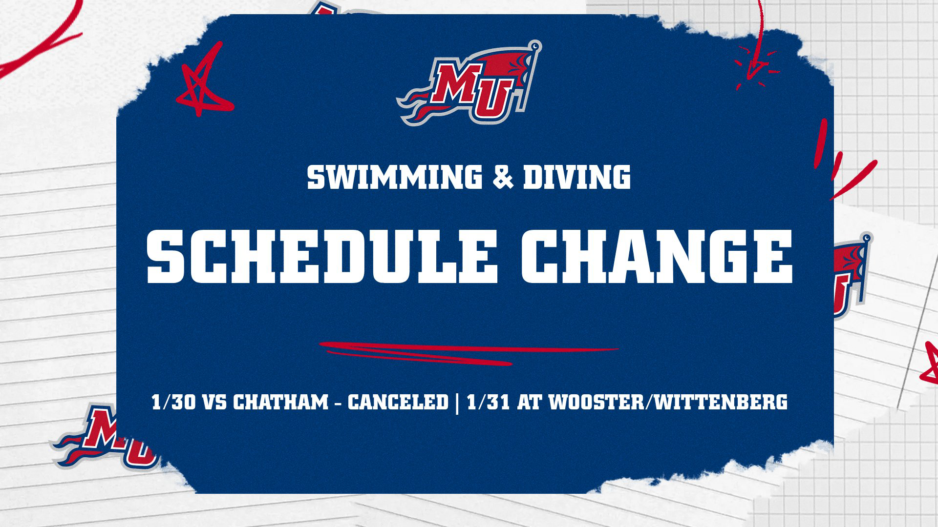 SWIM Schedule Change 1-29-26