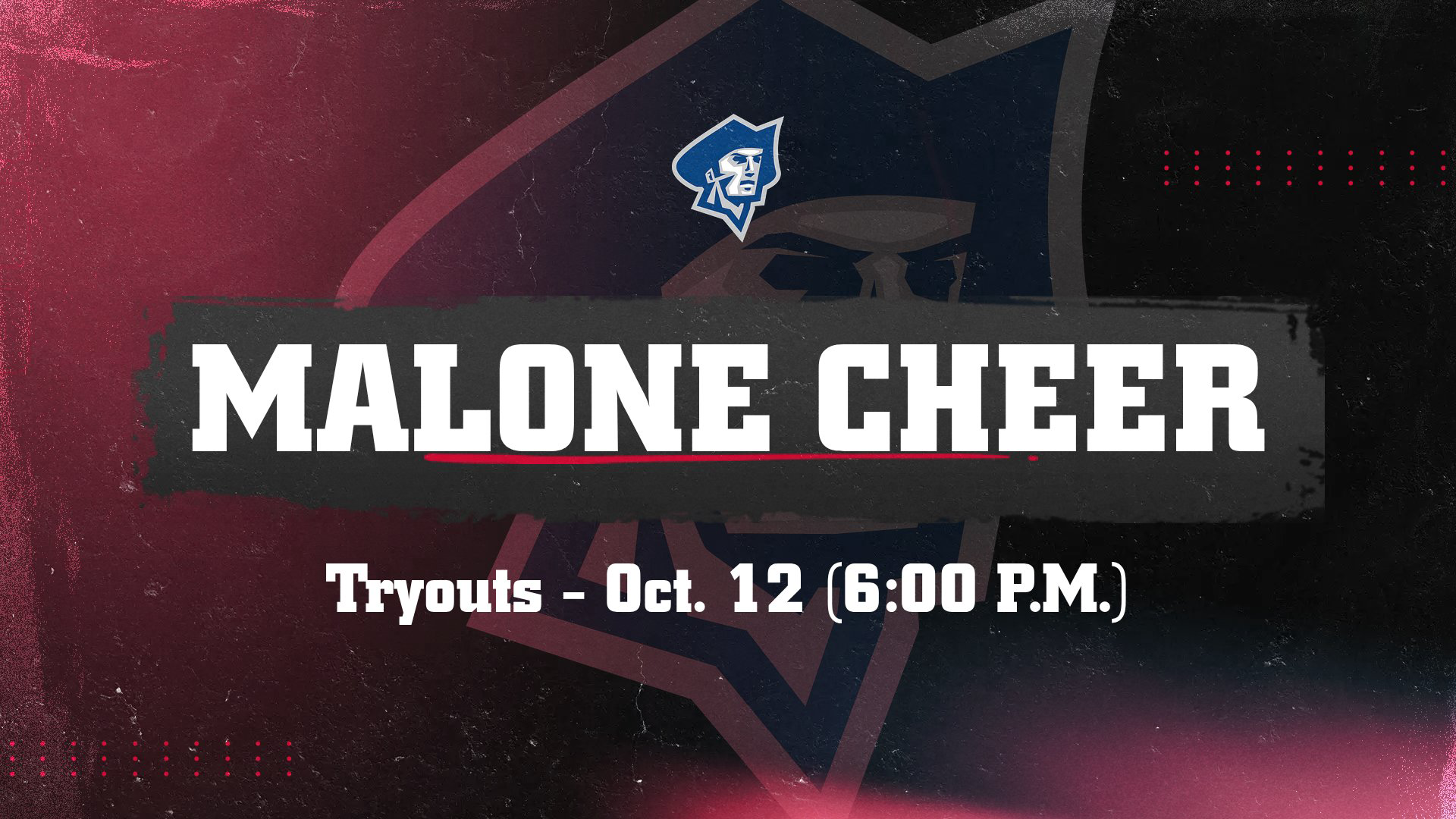 Malone Cheer Tryouts 10-2-26