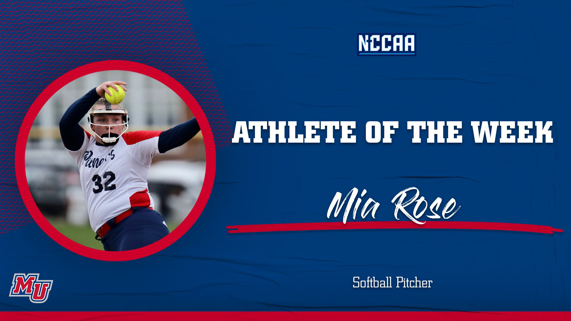 Mia Rose NCCAA AOTW 2-16-26