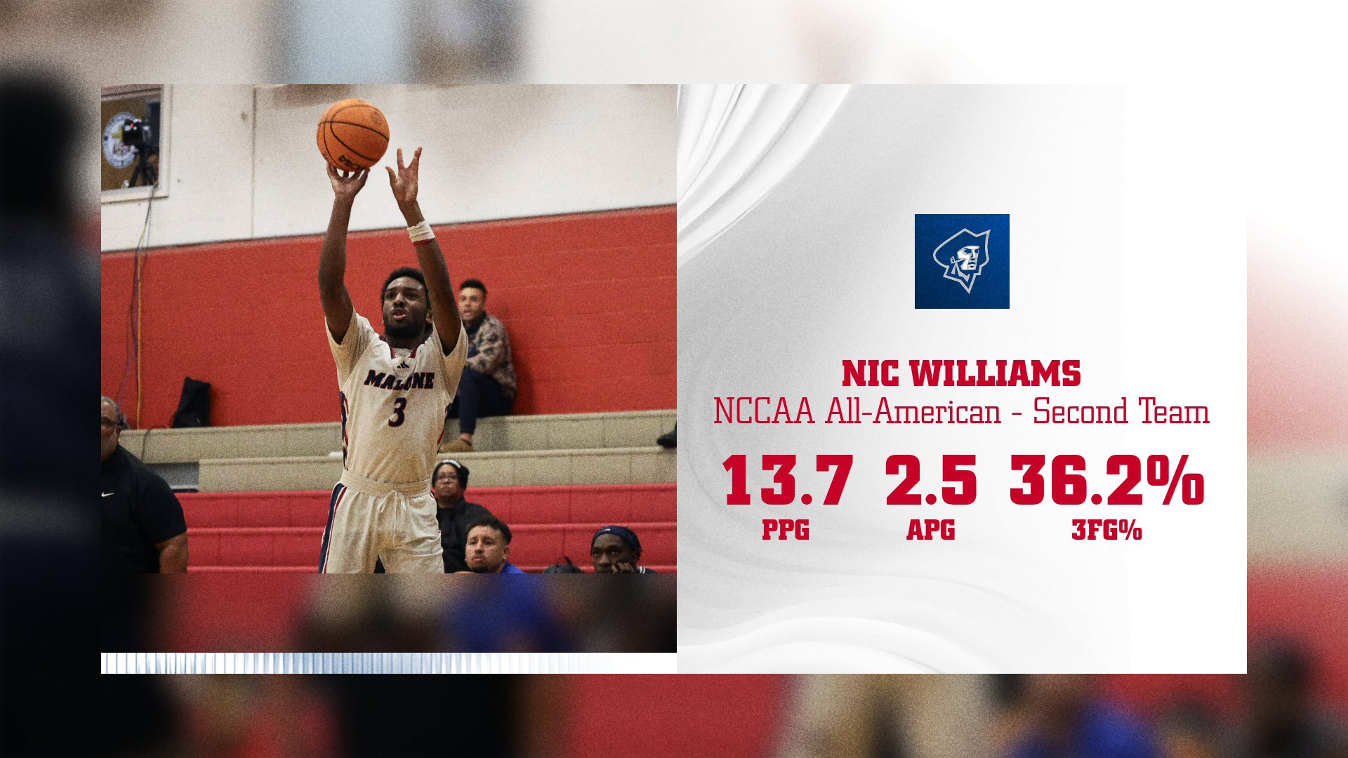 Nic Williams NCCAA All-American 3-25-26