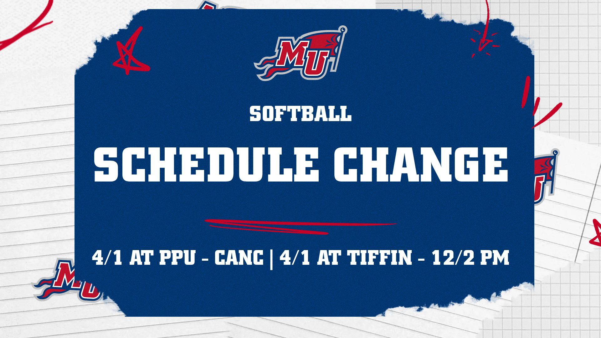 SB Schedule Changes 3-30-26