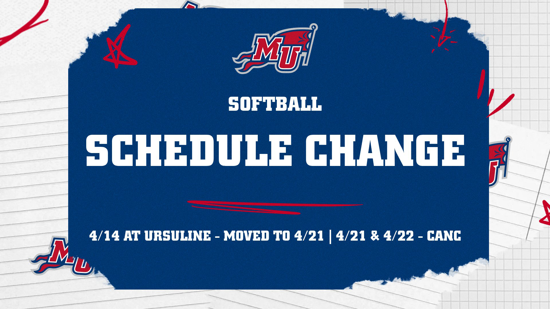 SB Schedule Change 4-14-26