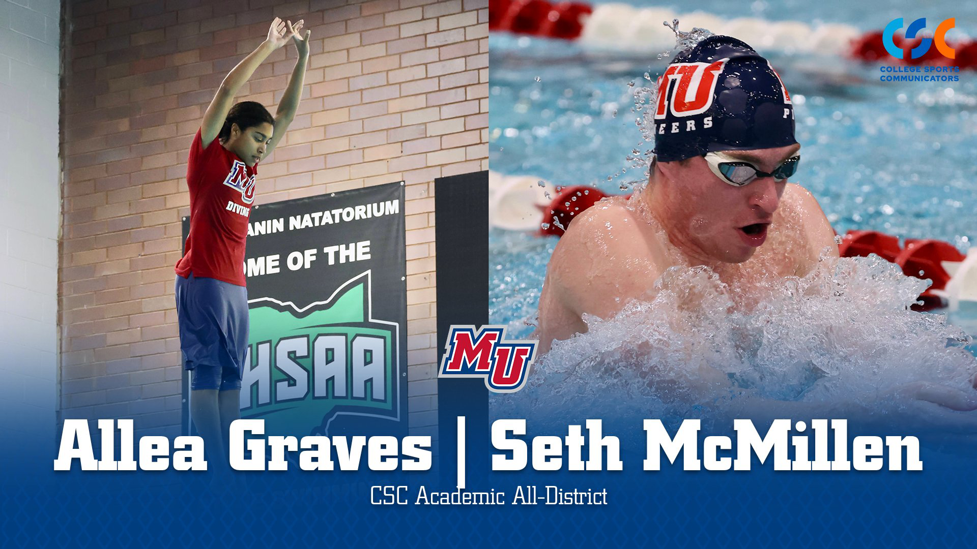 CSC Academic All-District SWIM 4-3-26