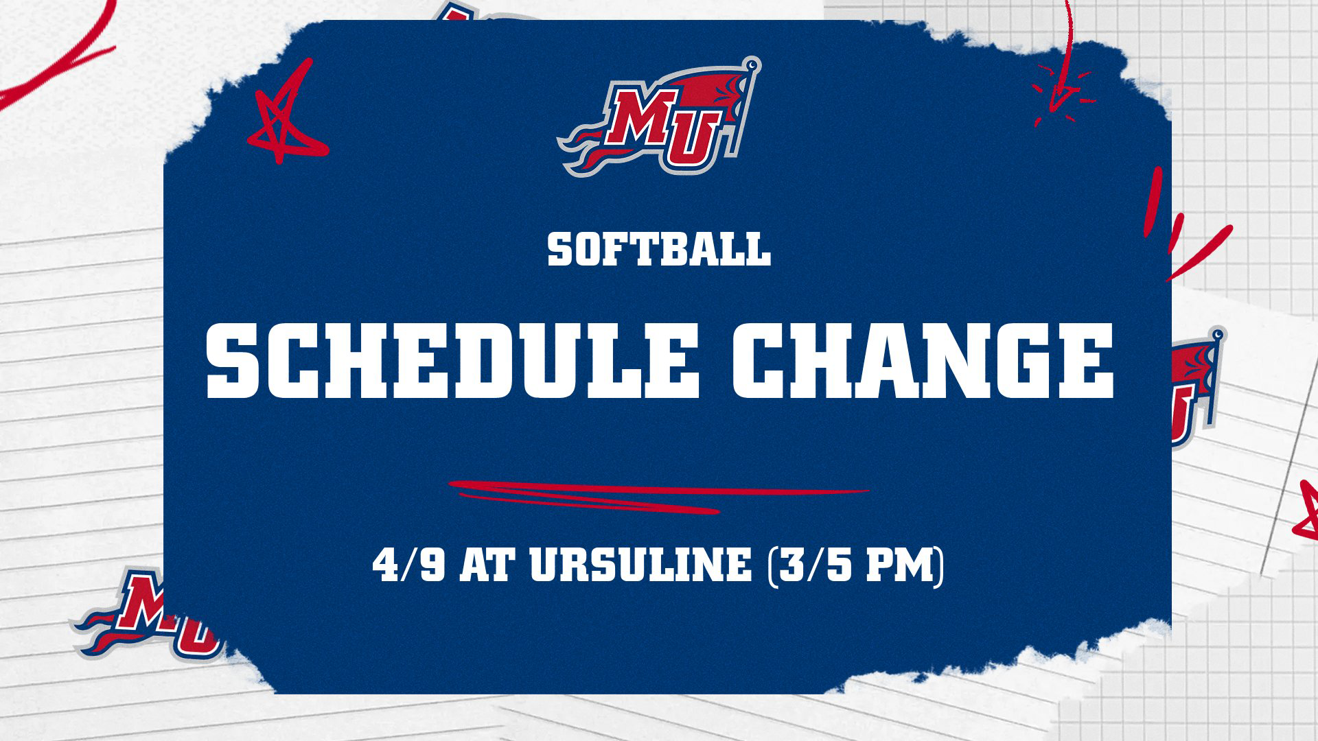 SB Schedule Change 4-3-26