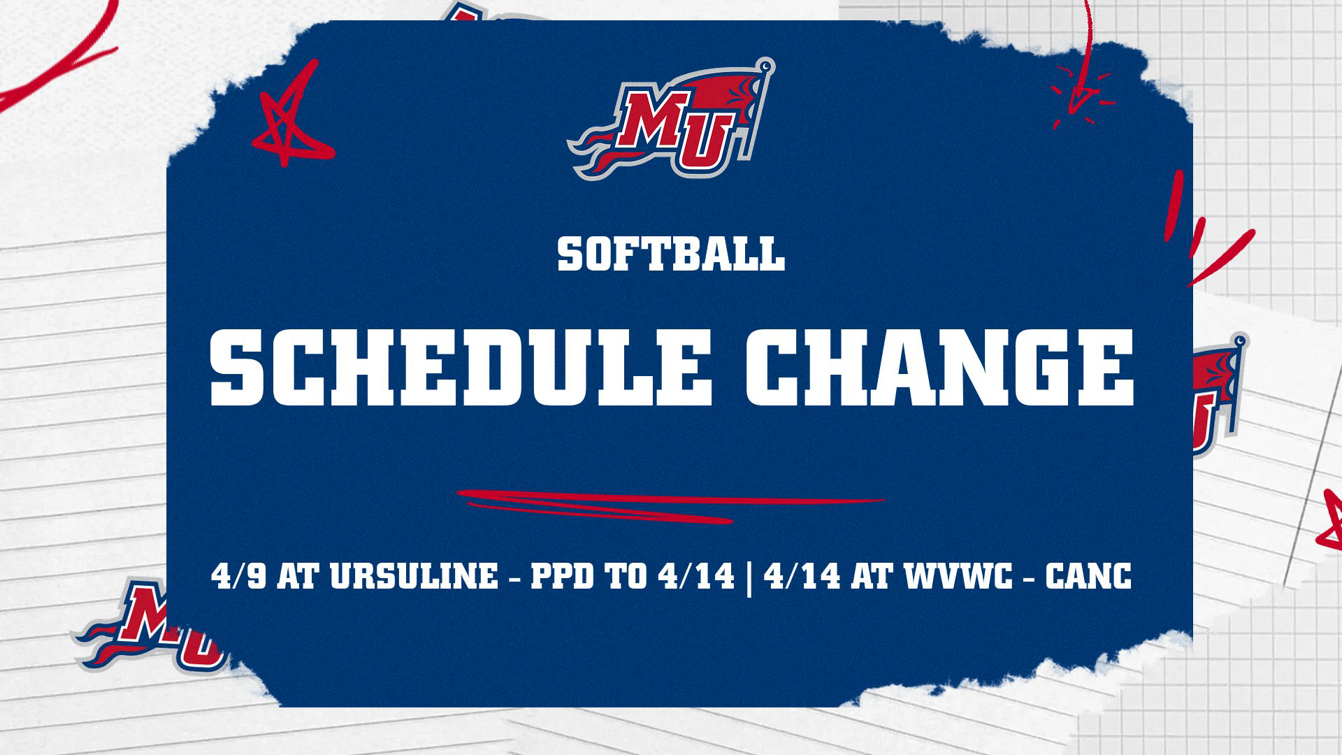 SB Schedule Change 4-8-26