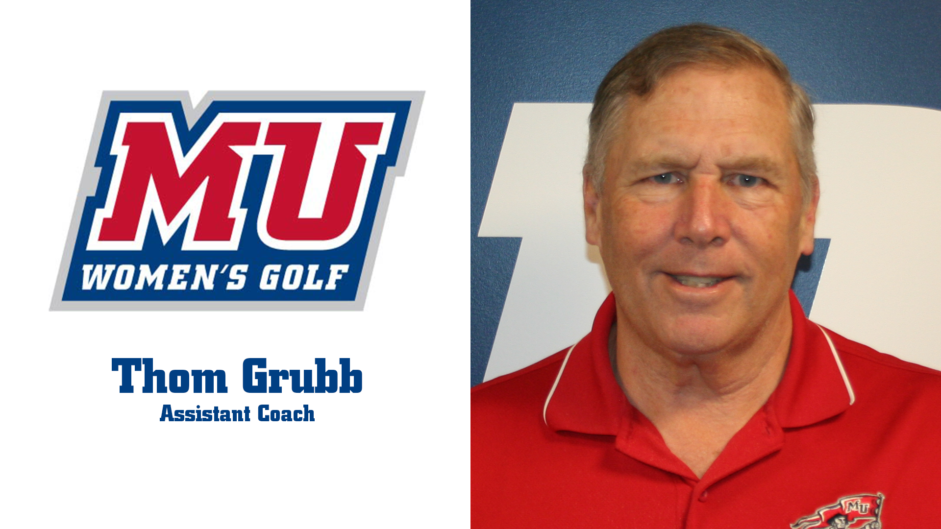 New Hire Graphic - Assistant Coach Thom Grubb 5-8-26