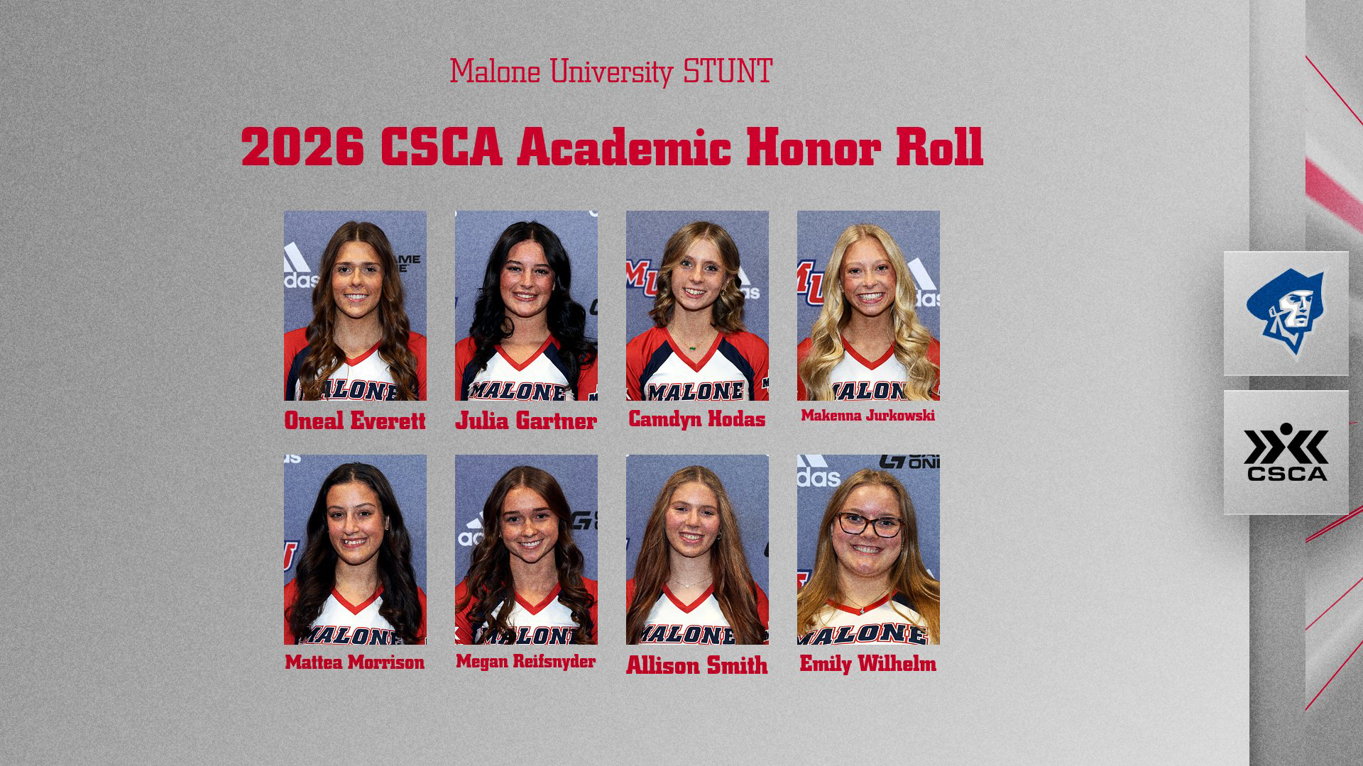 CSCA Academic Honor Roll 6-29-26