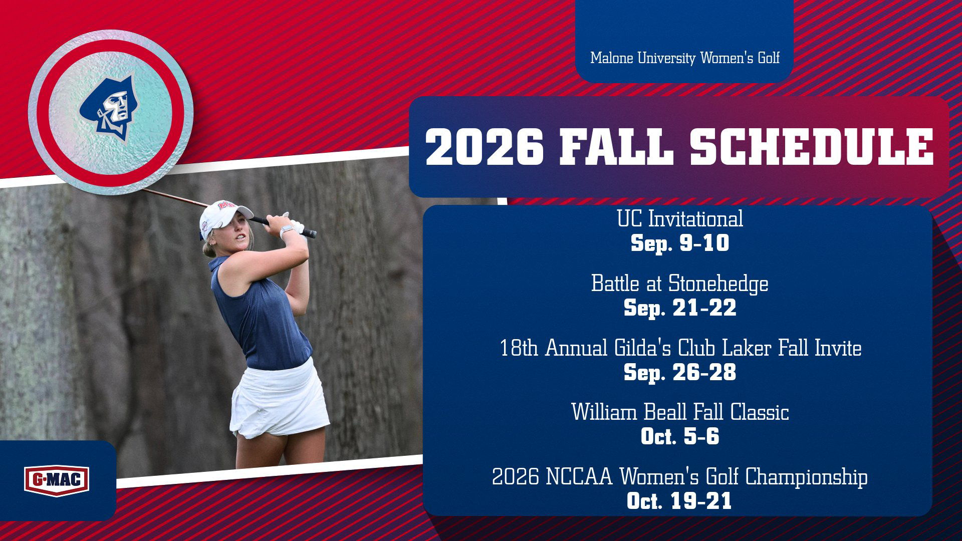 WGOLF Fall Schedule 7-15-26
