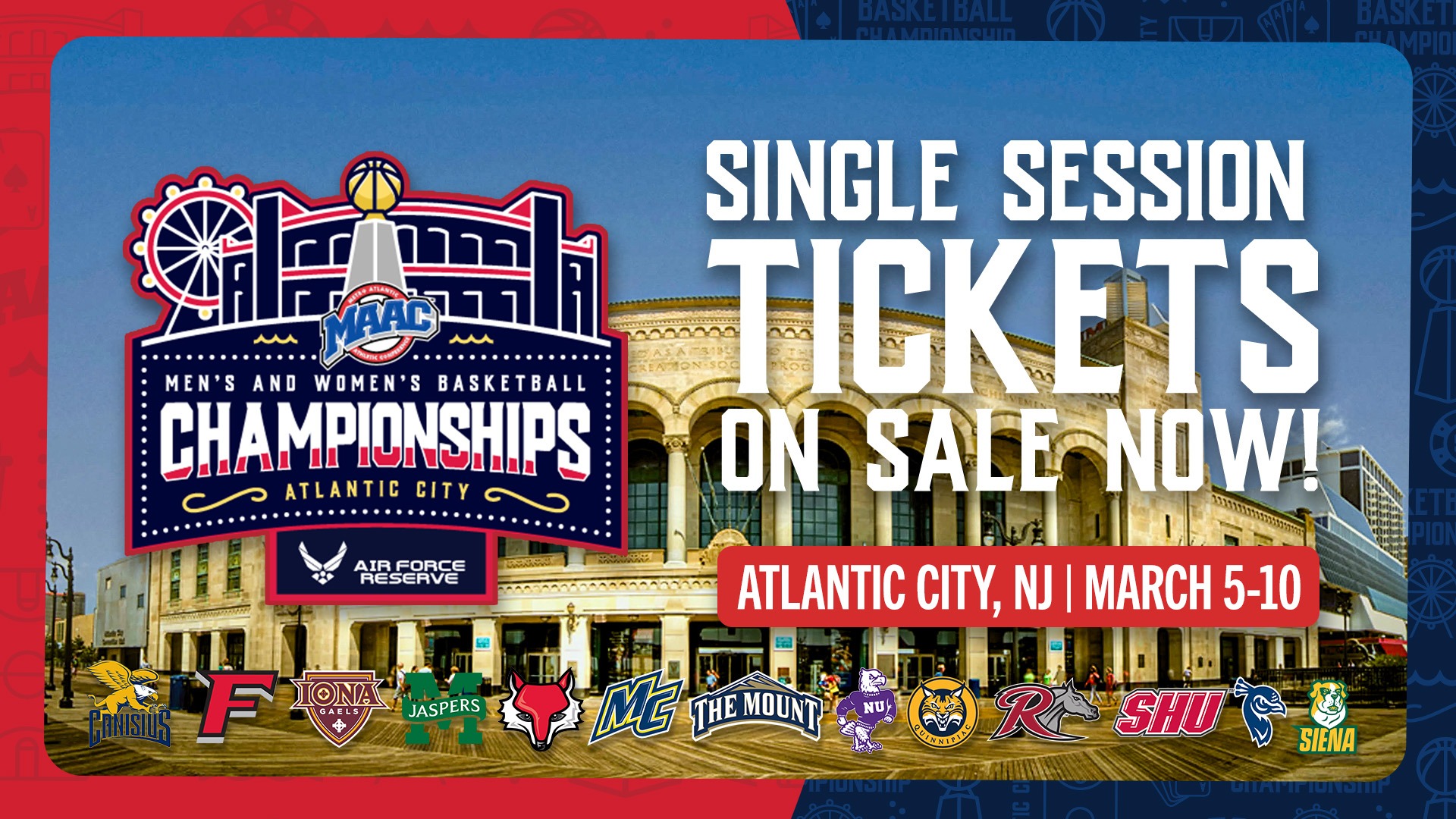 1/27 - MAAC Tournament Tickets Graphic 1080