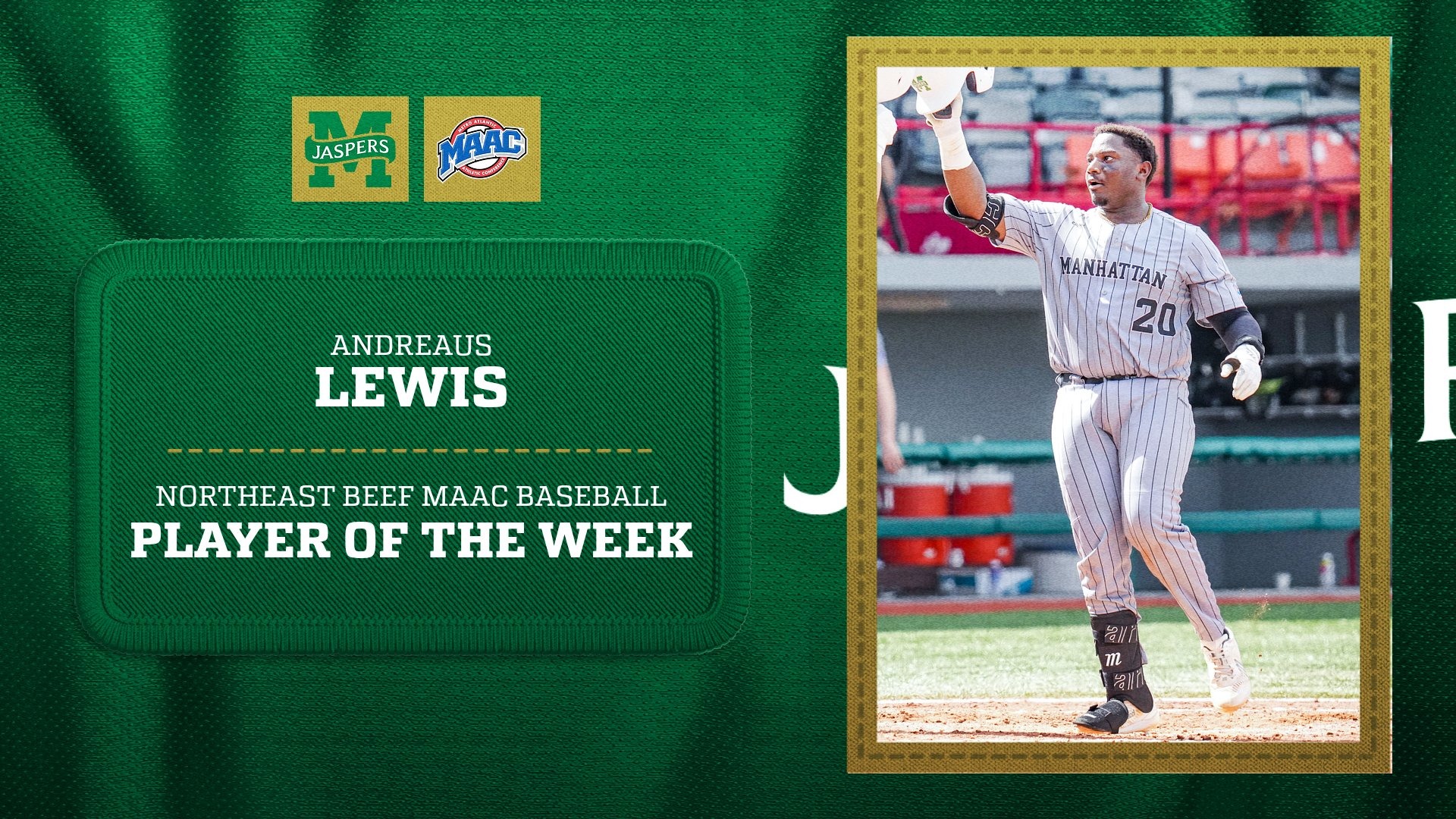 4/14 - BASE Dre Lewis MAAC POW