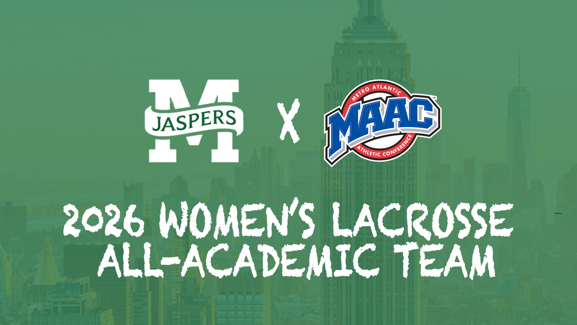 2026 WLAX All-Academic Team