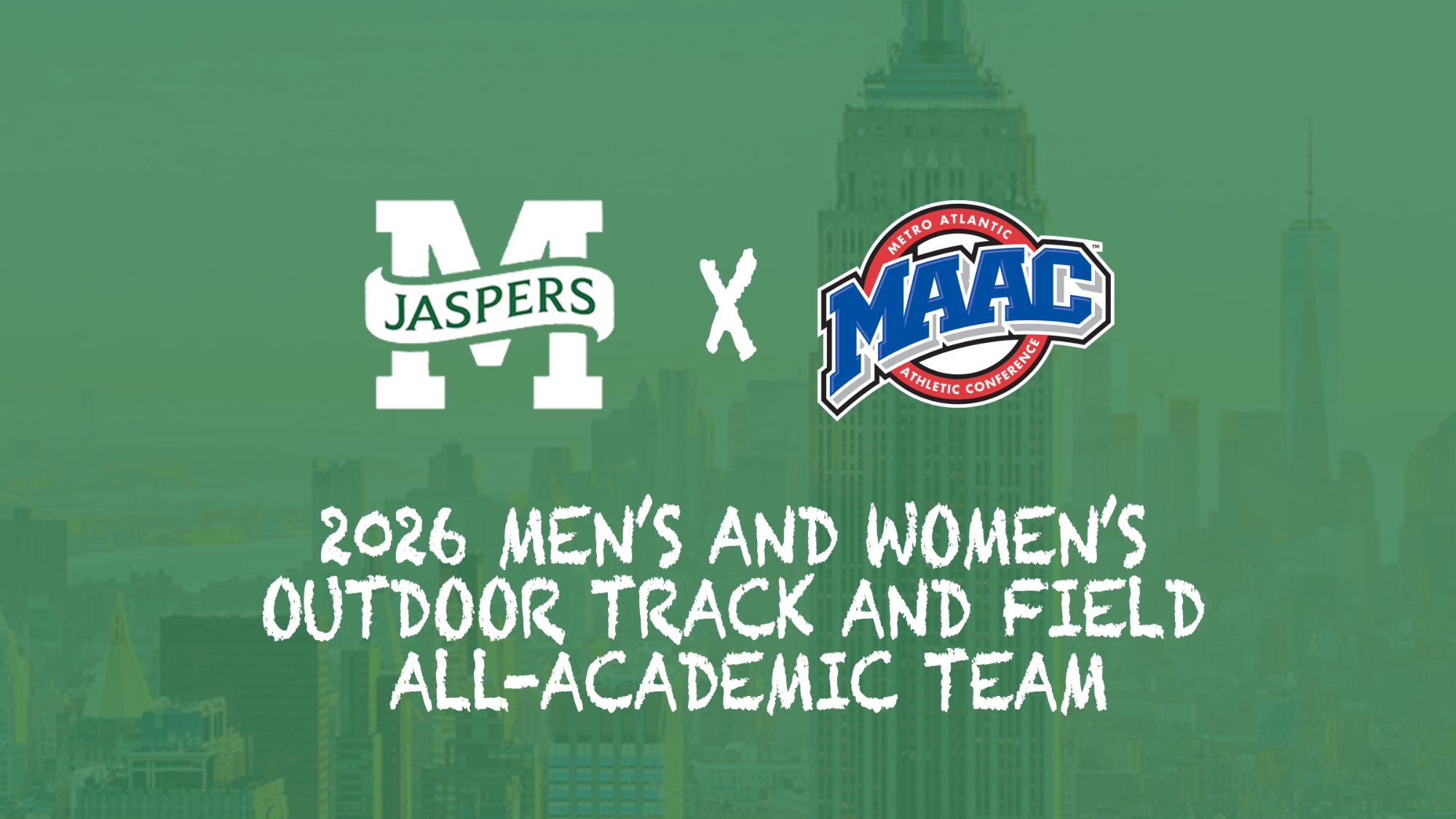 5/8 - MAAC Outdoor T&F All Academic Team Graphic