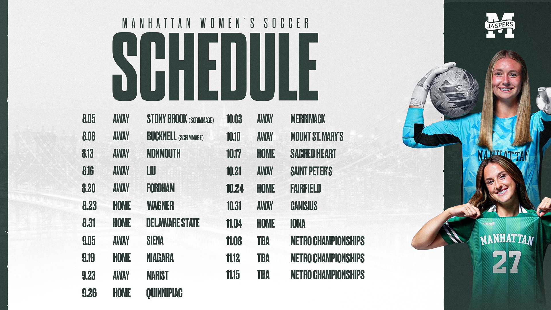 WSOC 2026 Schedule