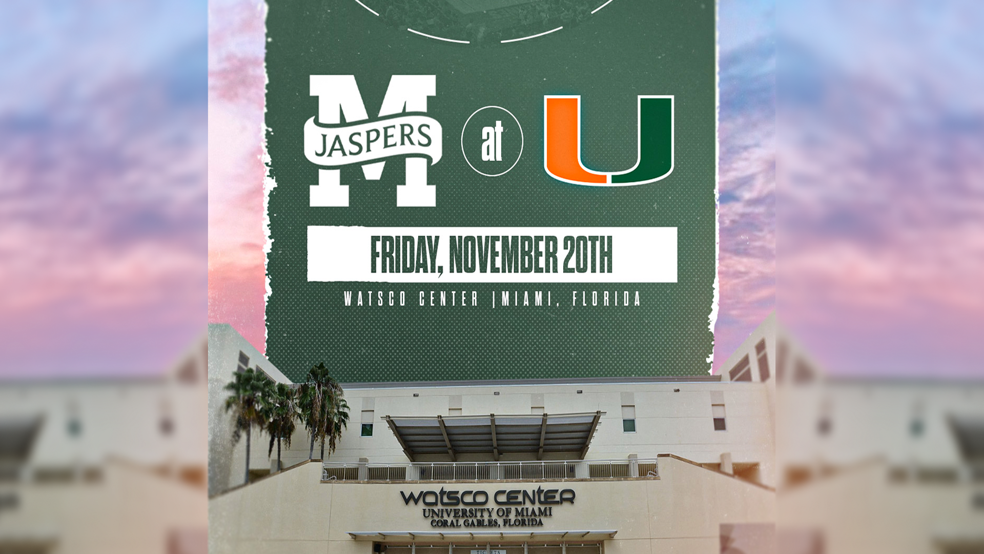 7/23 - MBB Announces Miami Non-Conference Game