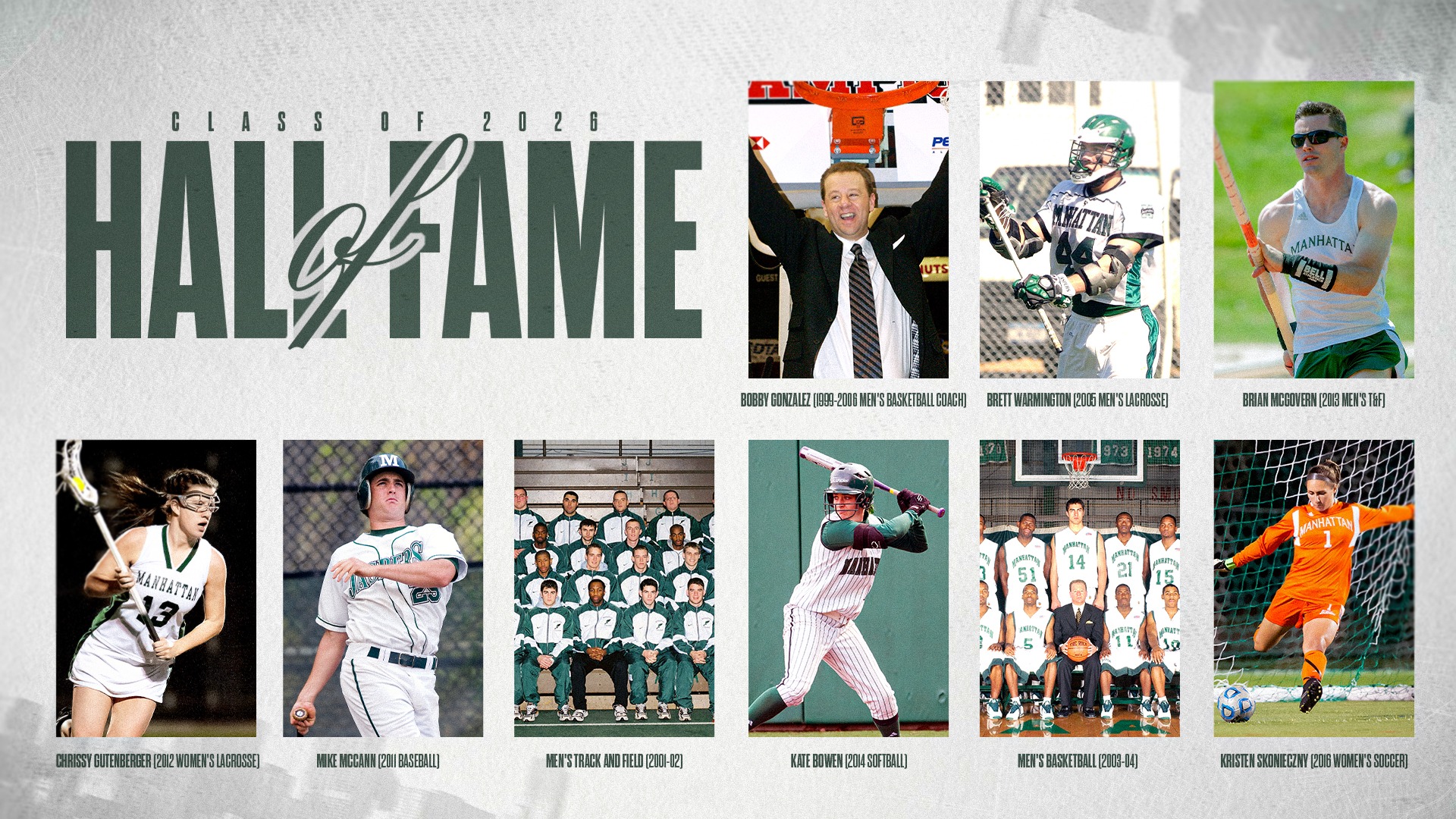 2026 Manhattan Athletics Hall of Fame Release