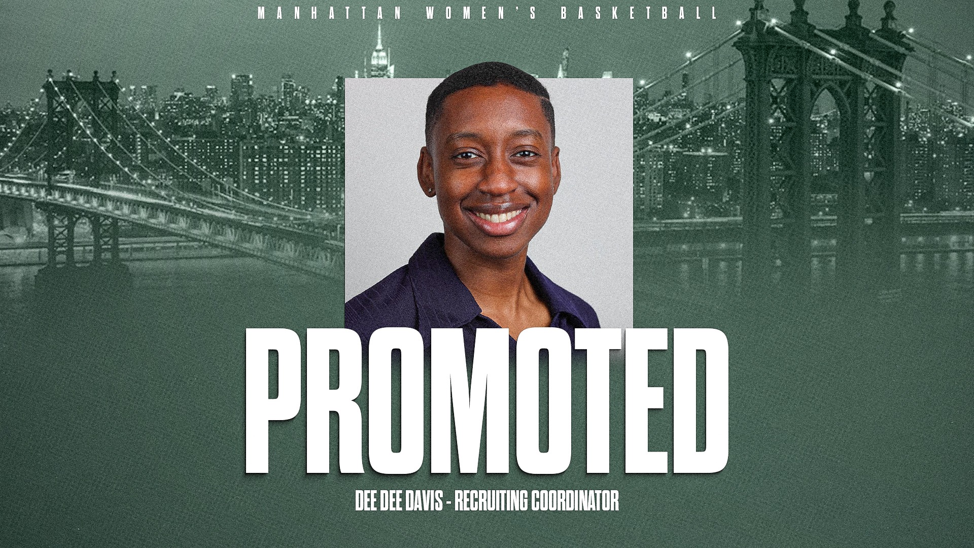Dee Dee Davis Promotion to Recruiting Coordinator
