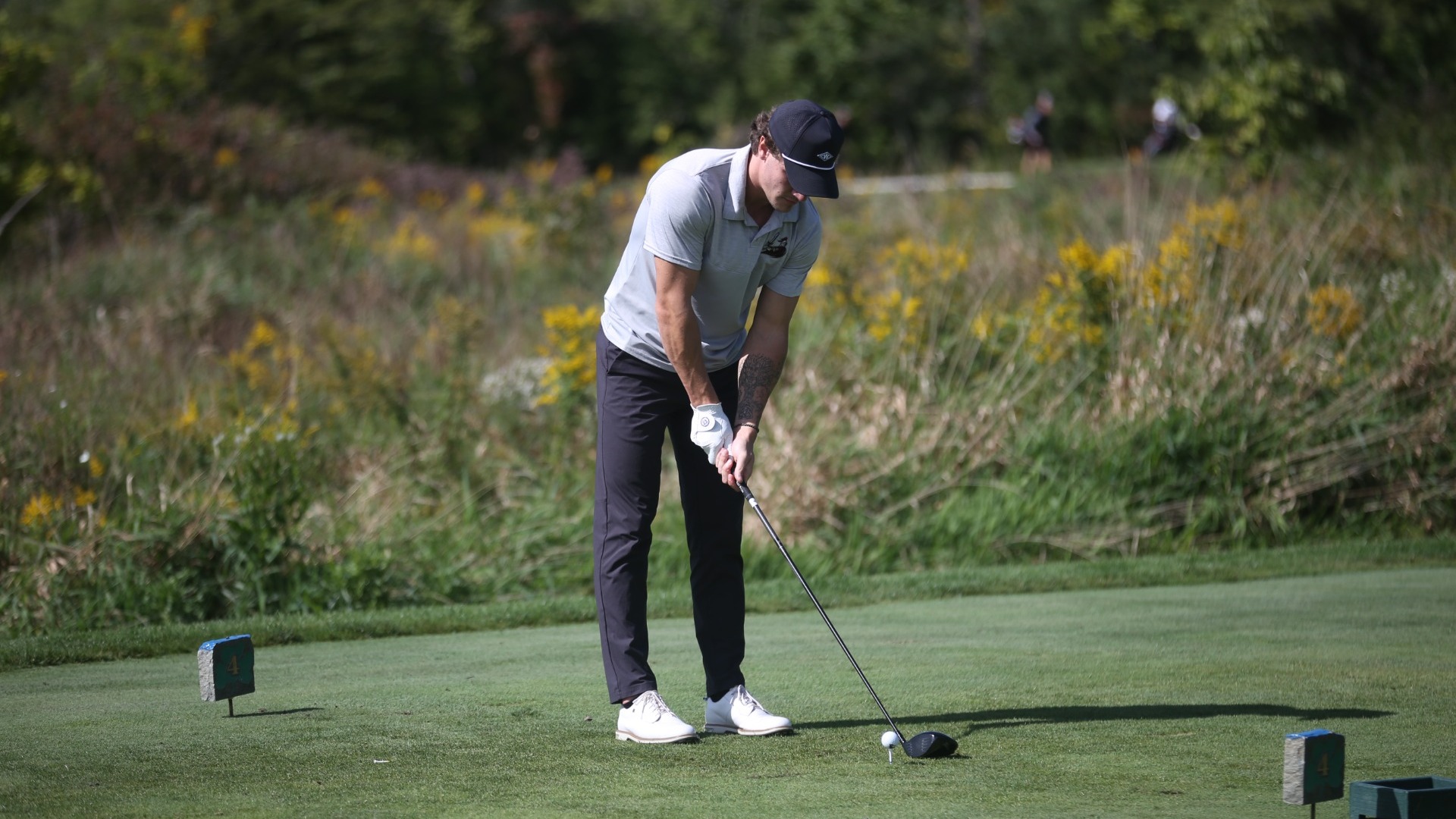 Rolston teeing off