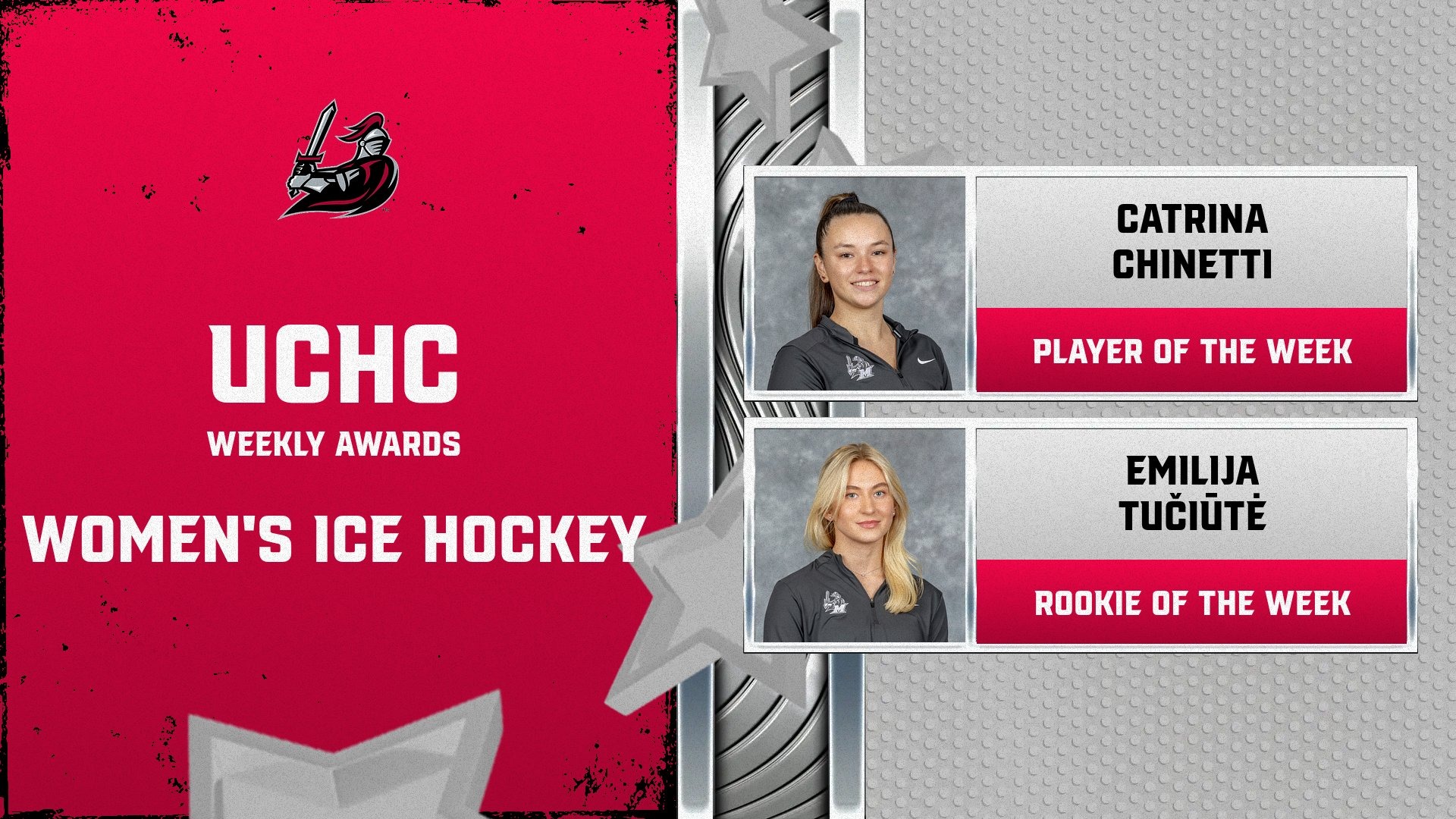 WOMENS ICE HOCKEY UCHC WEEKLY