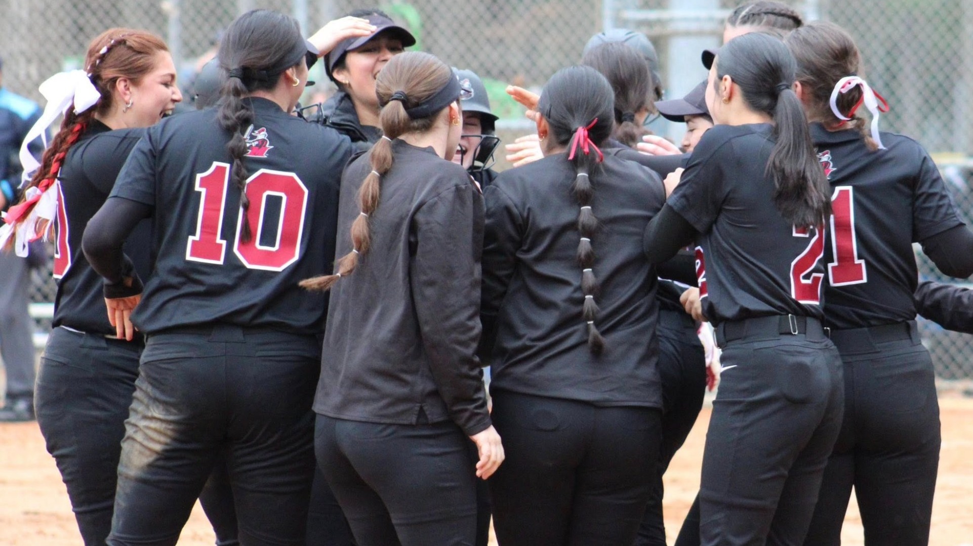 Softball Group Celebration