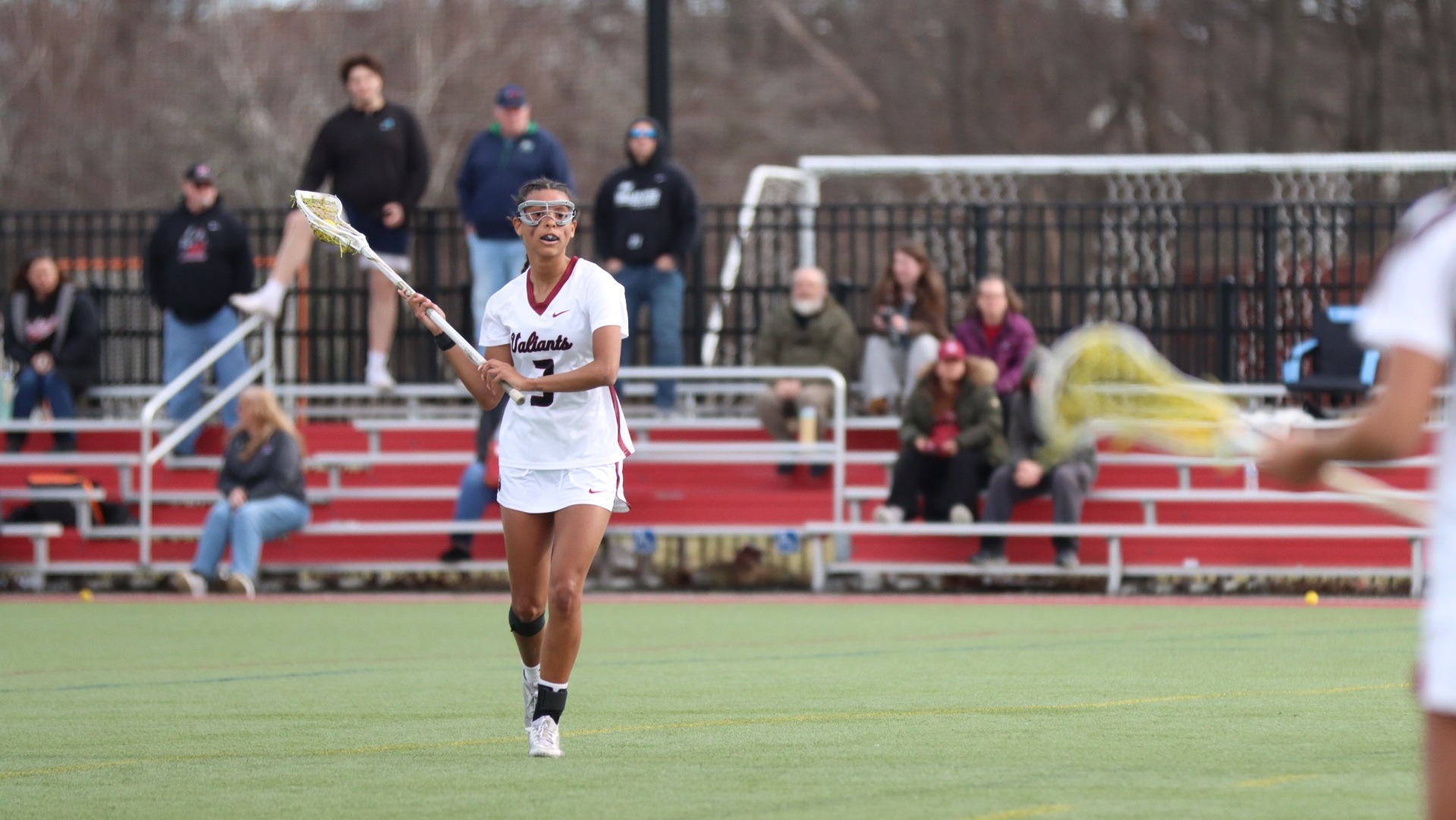 joce taking the across the field