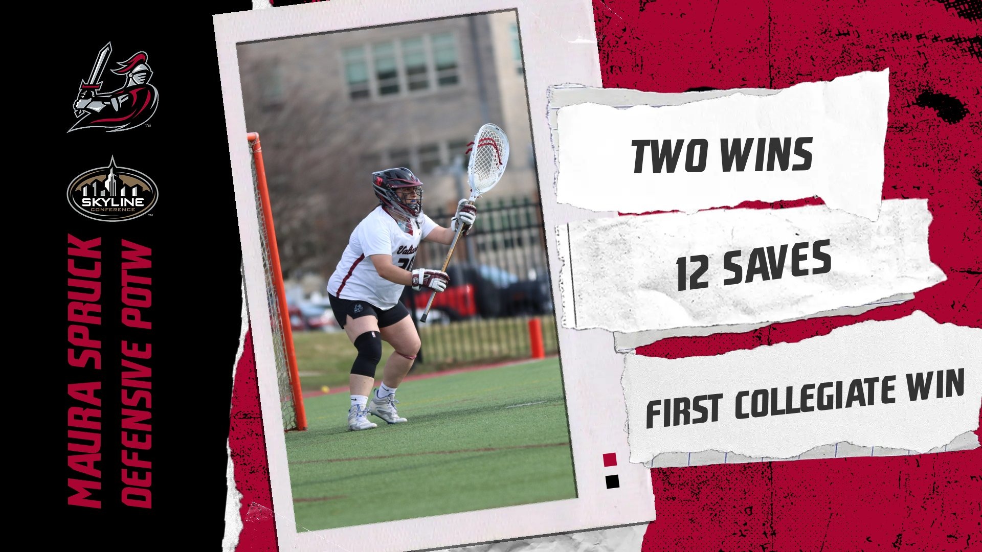 spruck earned defensive player of the week