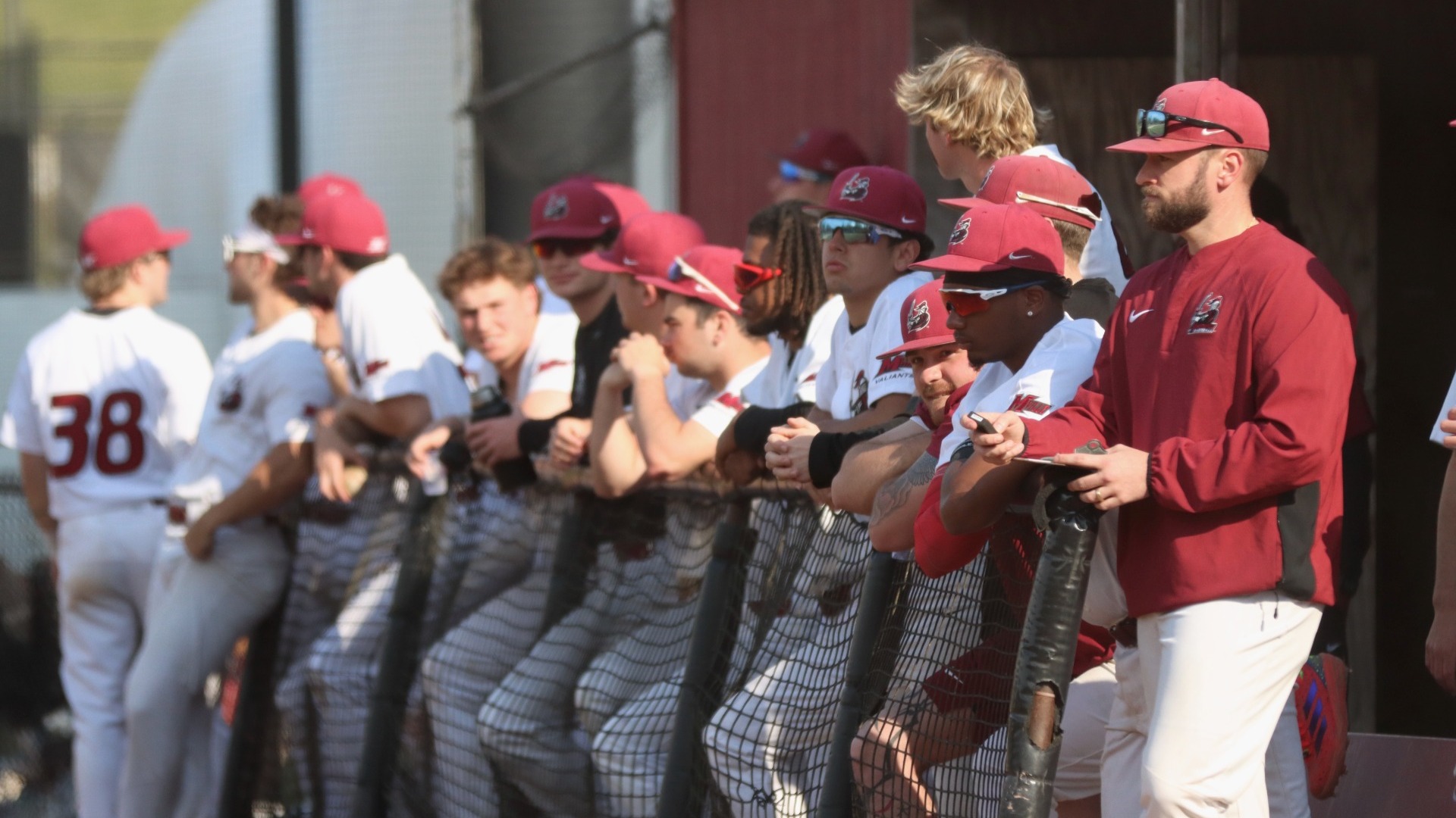 bench for baseball watching the game