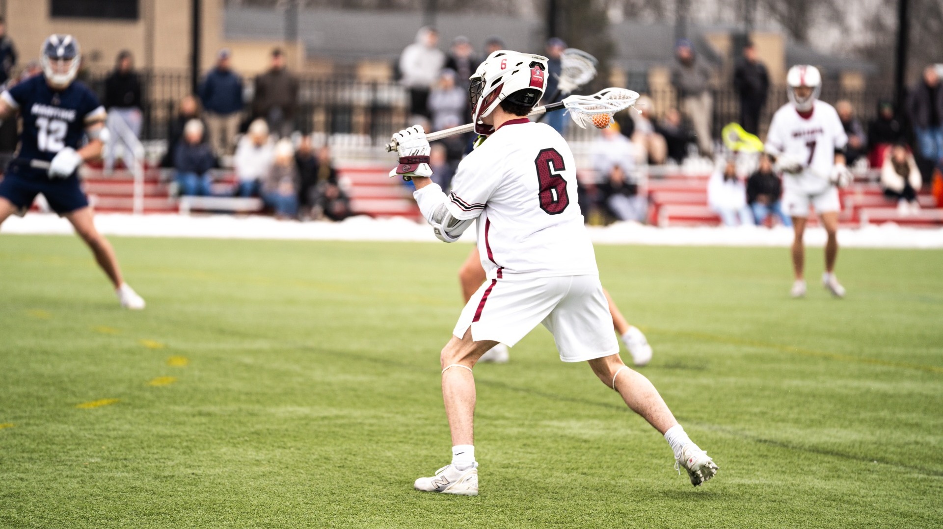 Nick Corace winds up to pass