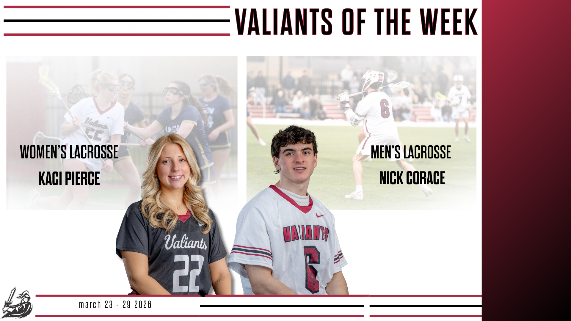 kaci pierce and nick corace valiant of the week