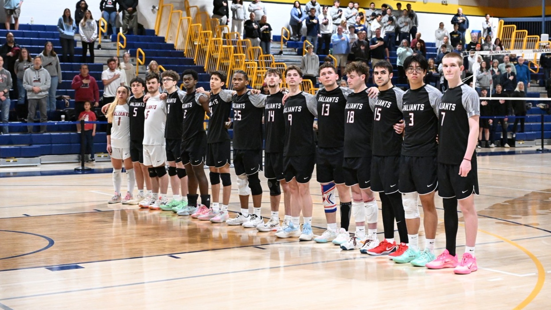 Men's Volleyball pregame lineup