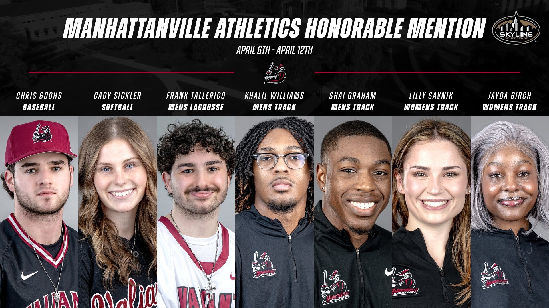 skyline conference honor roll april 13